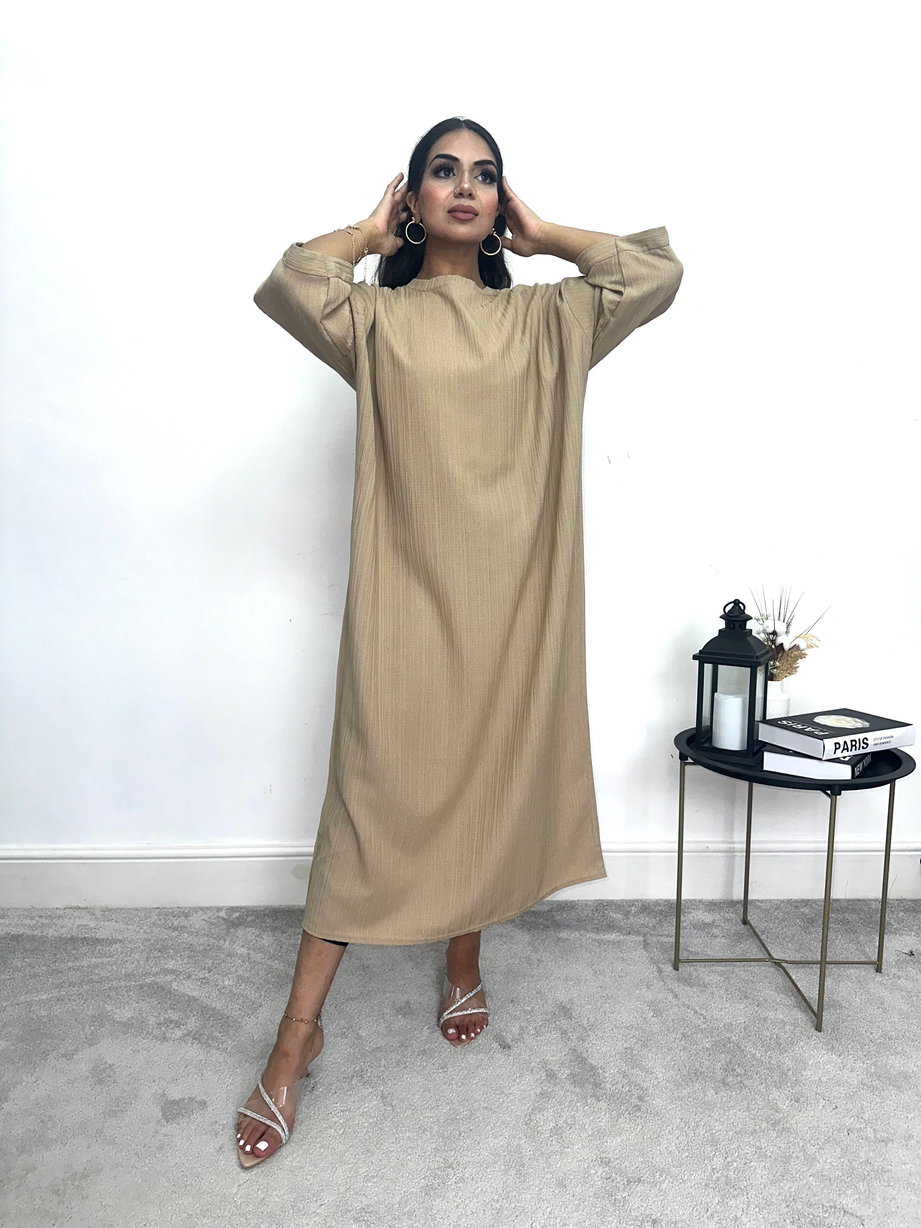 Zarah Textured Dress Length 52inch