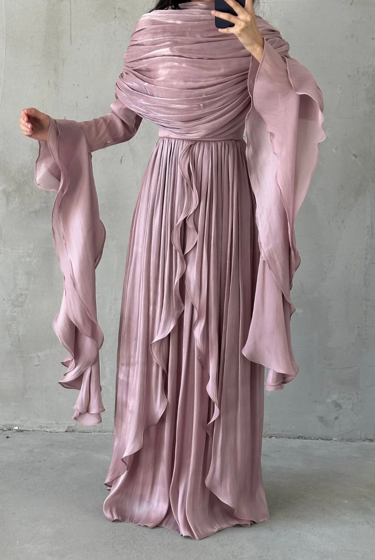 Liyana Modest Dress (Blush)