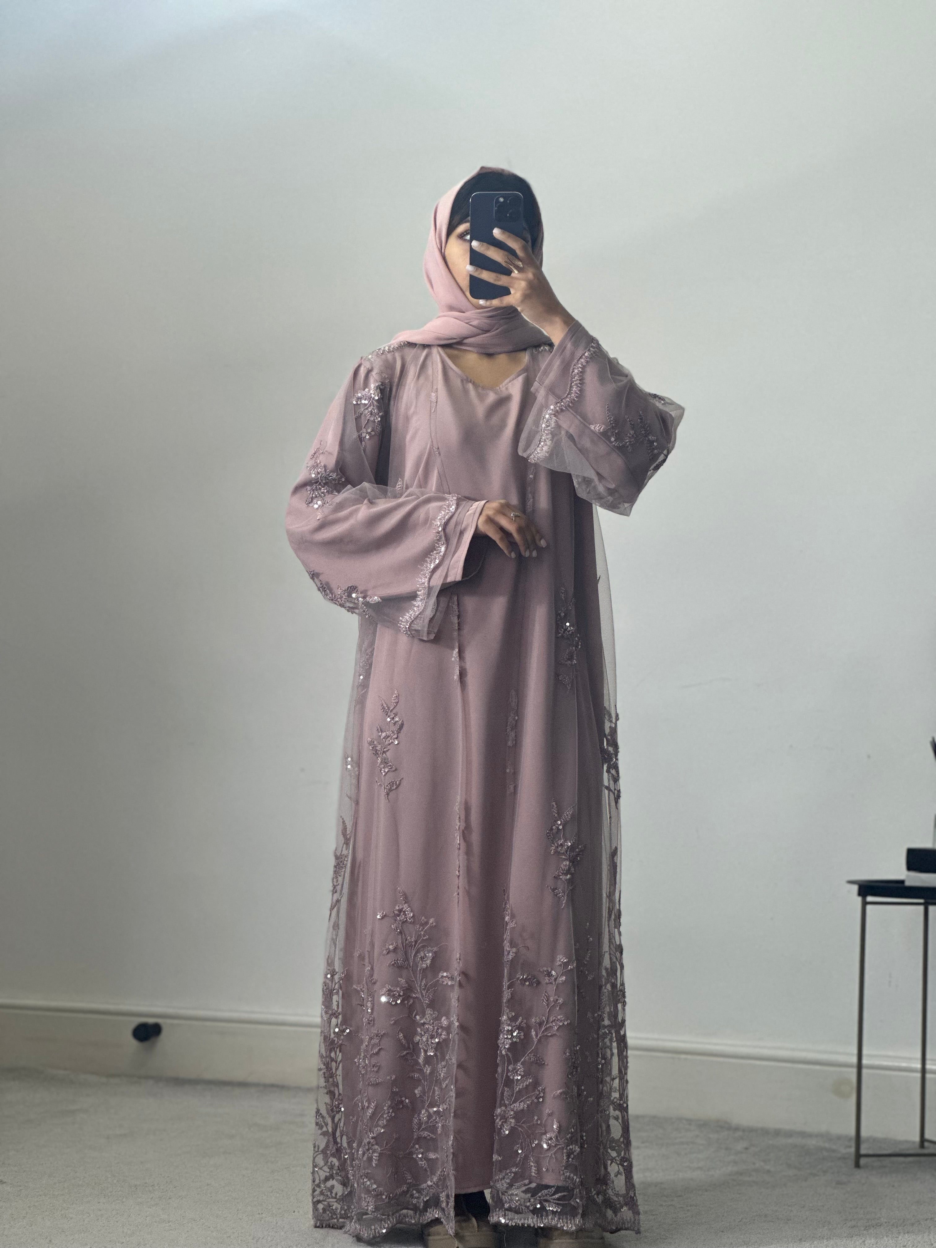 Amber 2 piece abaya set
