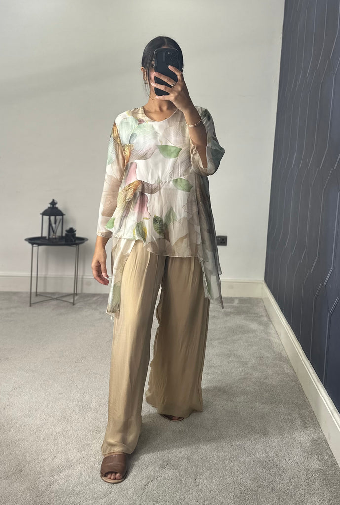 Naairah chiffon 2 piece set