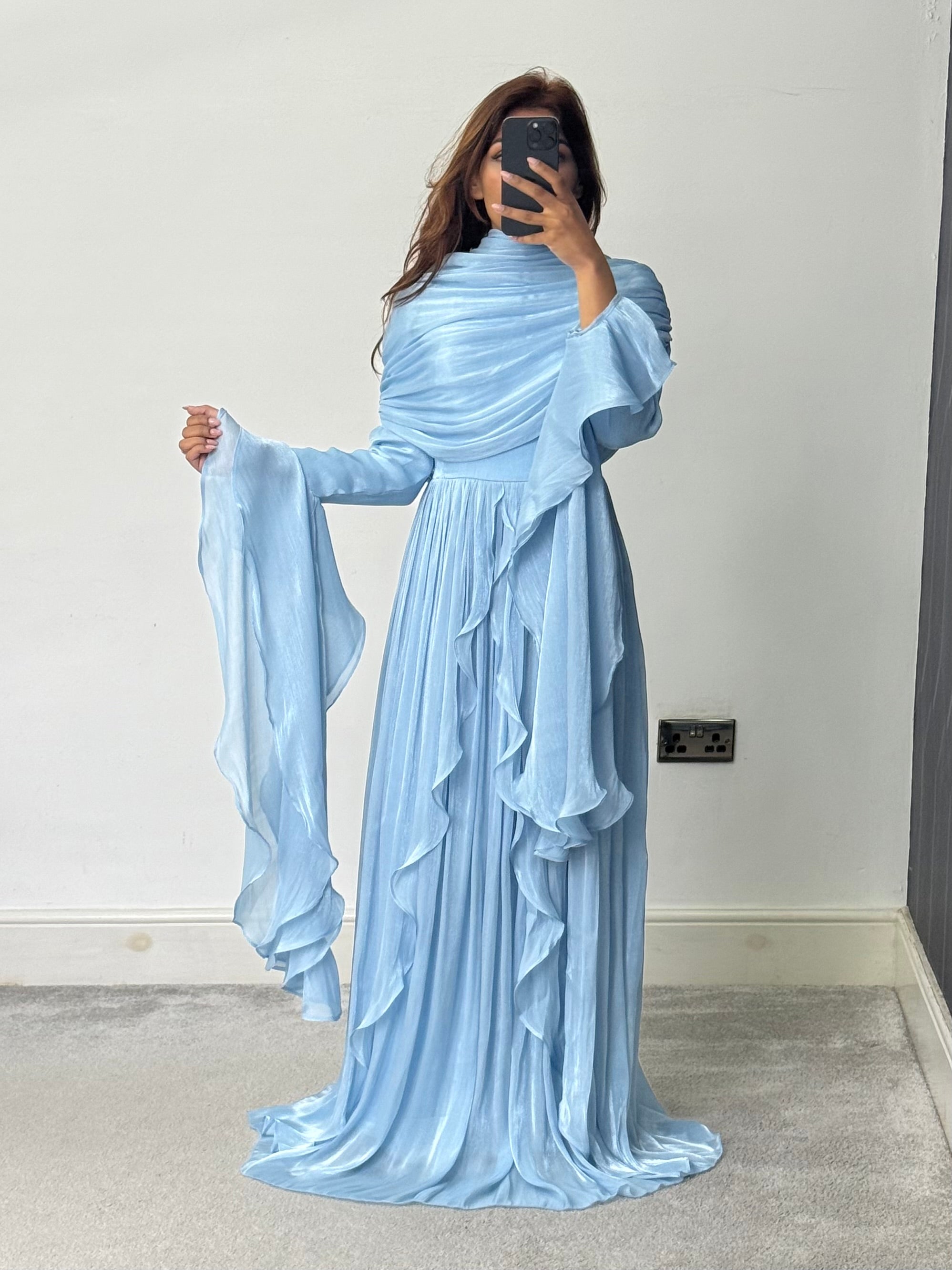 Liyana Modest Dress Blue