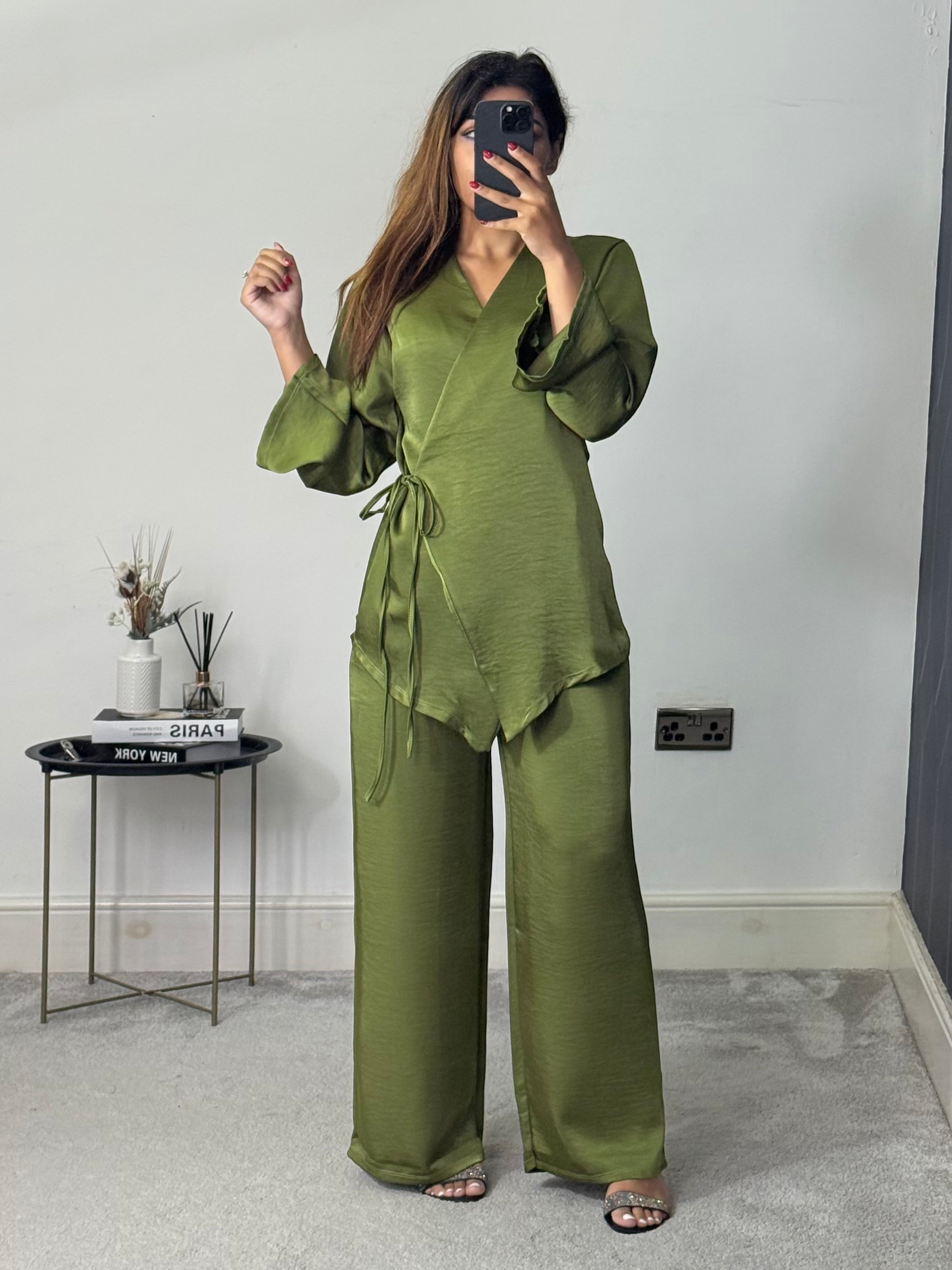 Husna Wrap style Co ord set