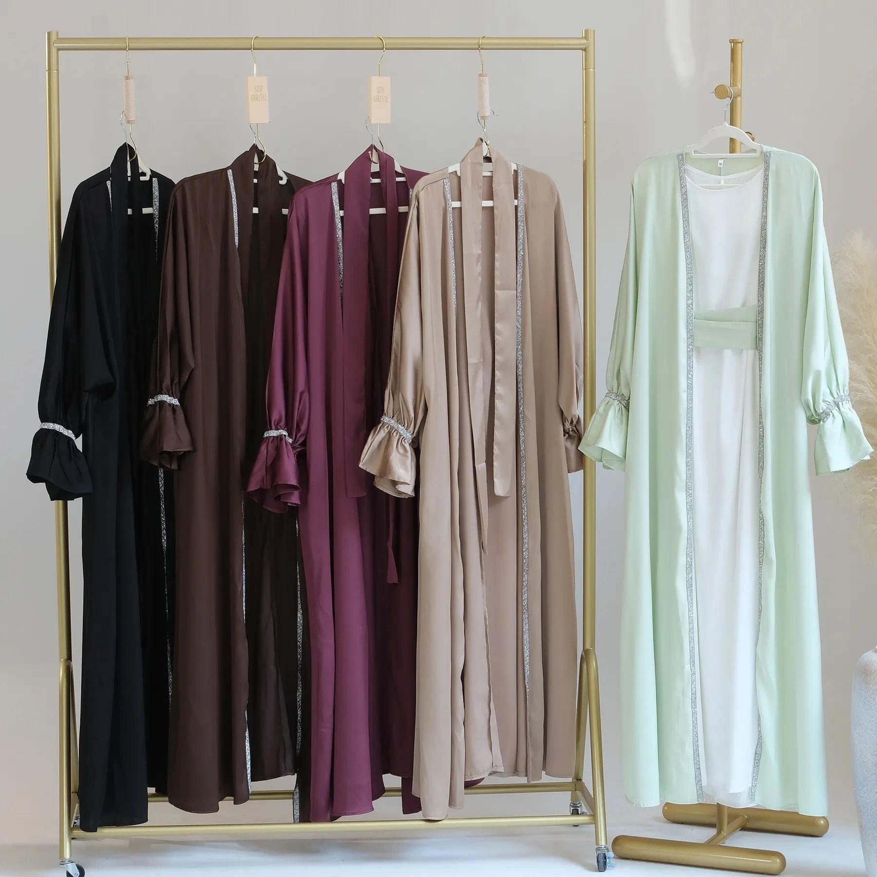 Areeba 2 piece abaya set (Champagne)