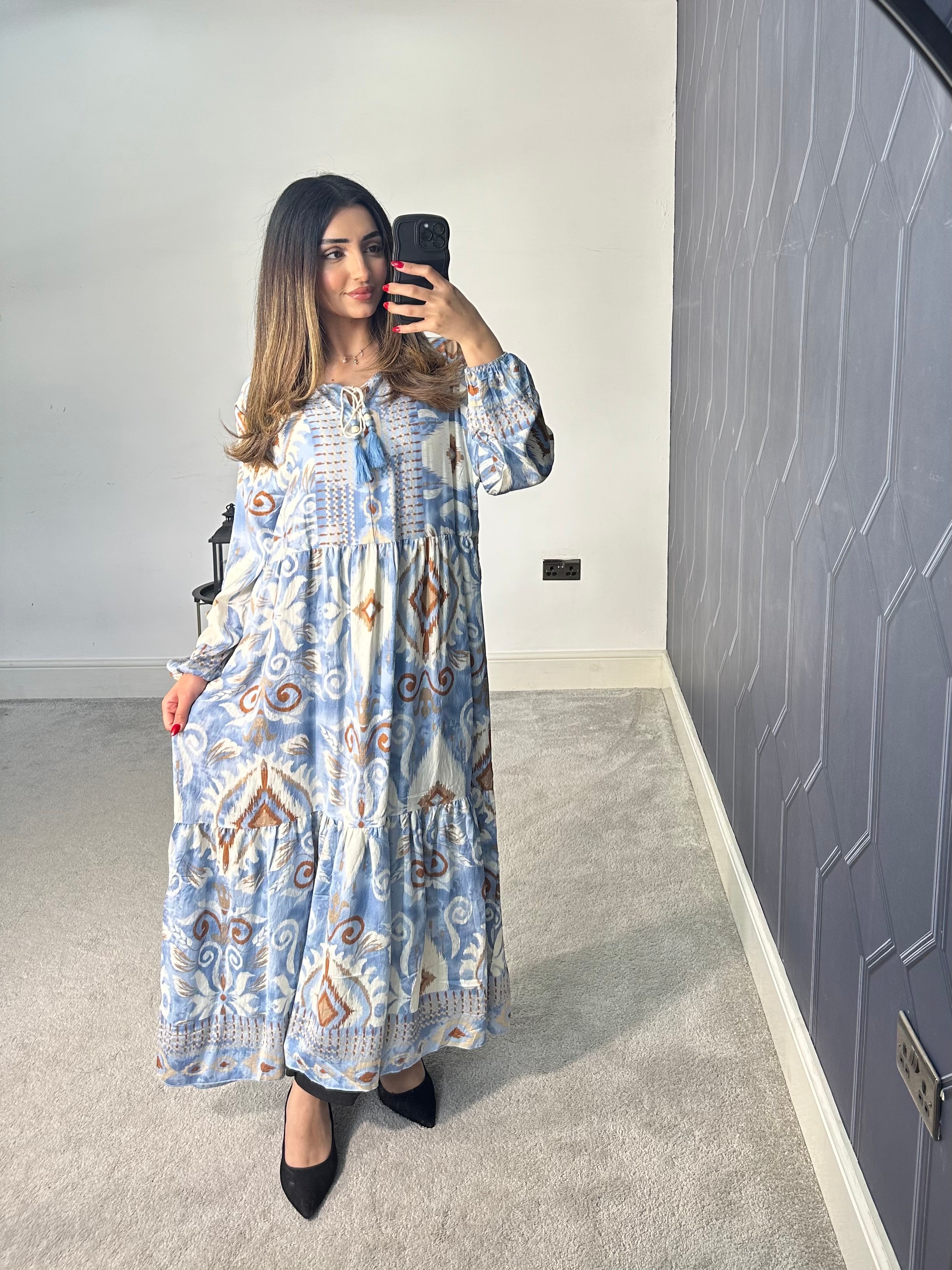 Farah Summer Long Dress (Plus Size)
