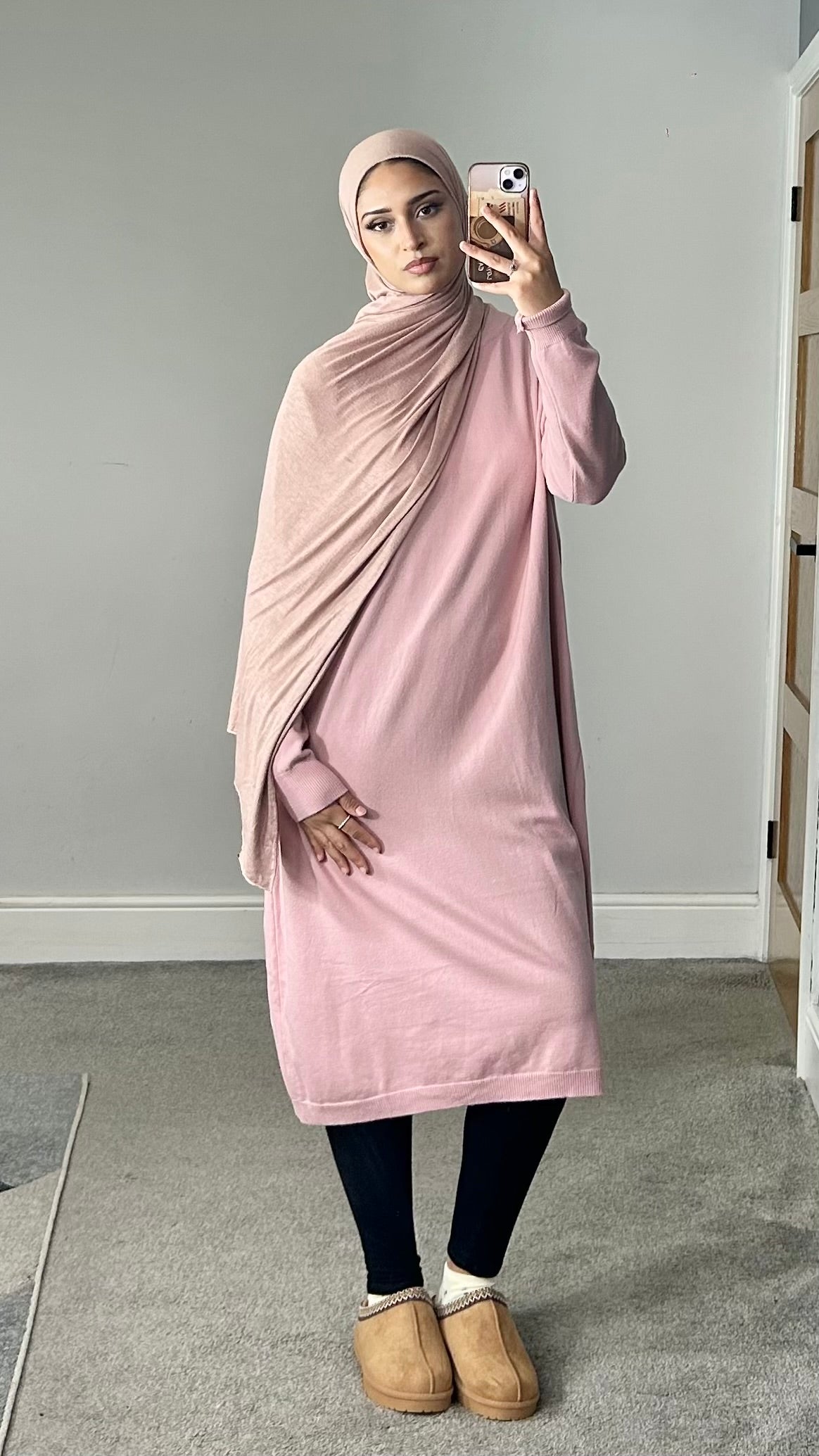 Maya Soft Knit Long sleeve dress