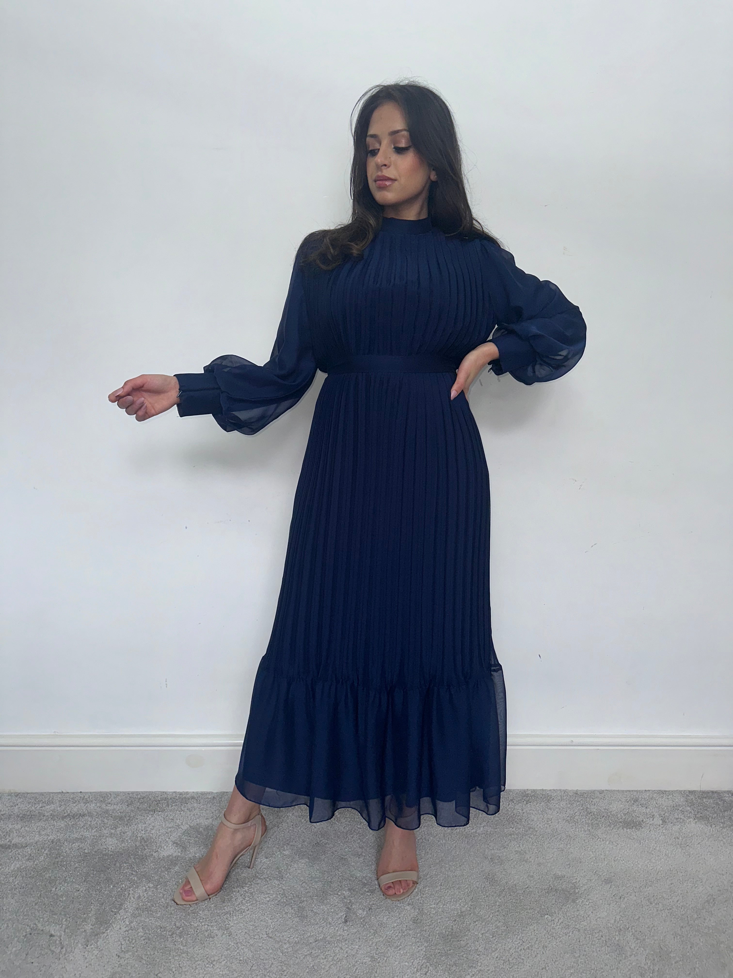 Faryal Maxi Dress (Navy)