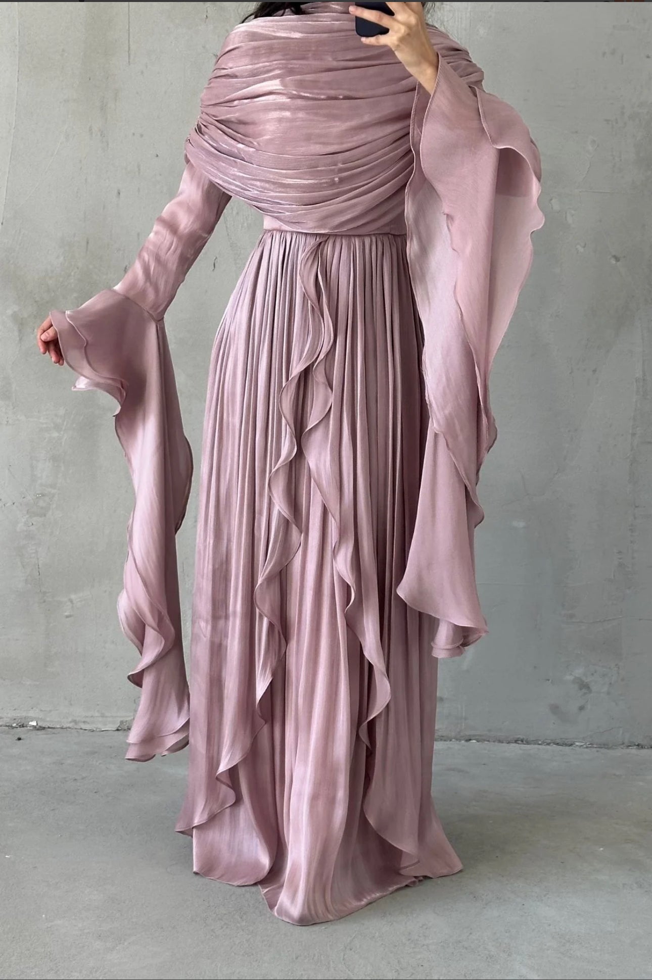Liyana Modest Dress (Blush)