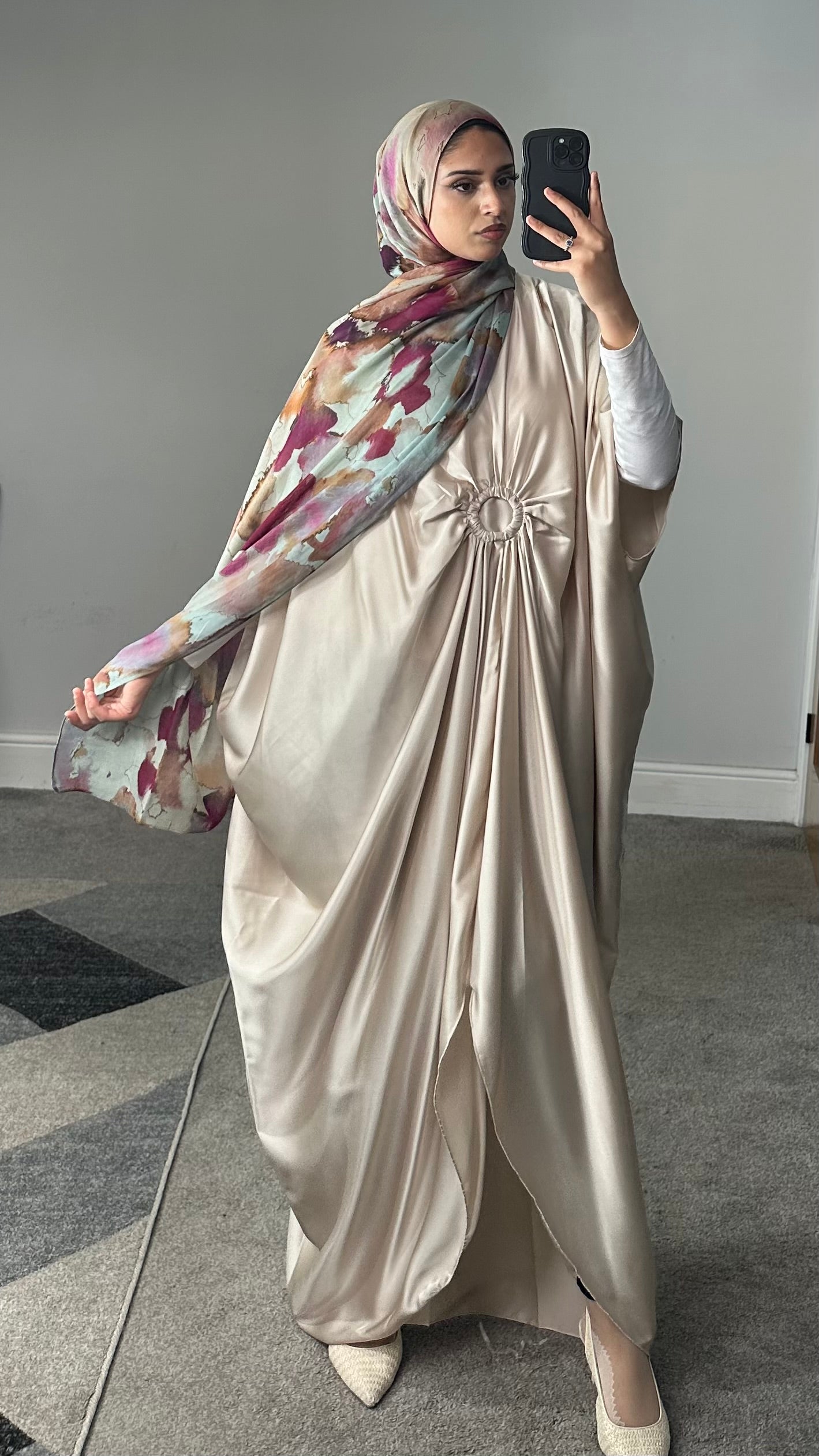 Aysel Satin Kaftan