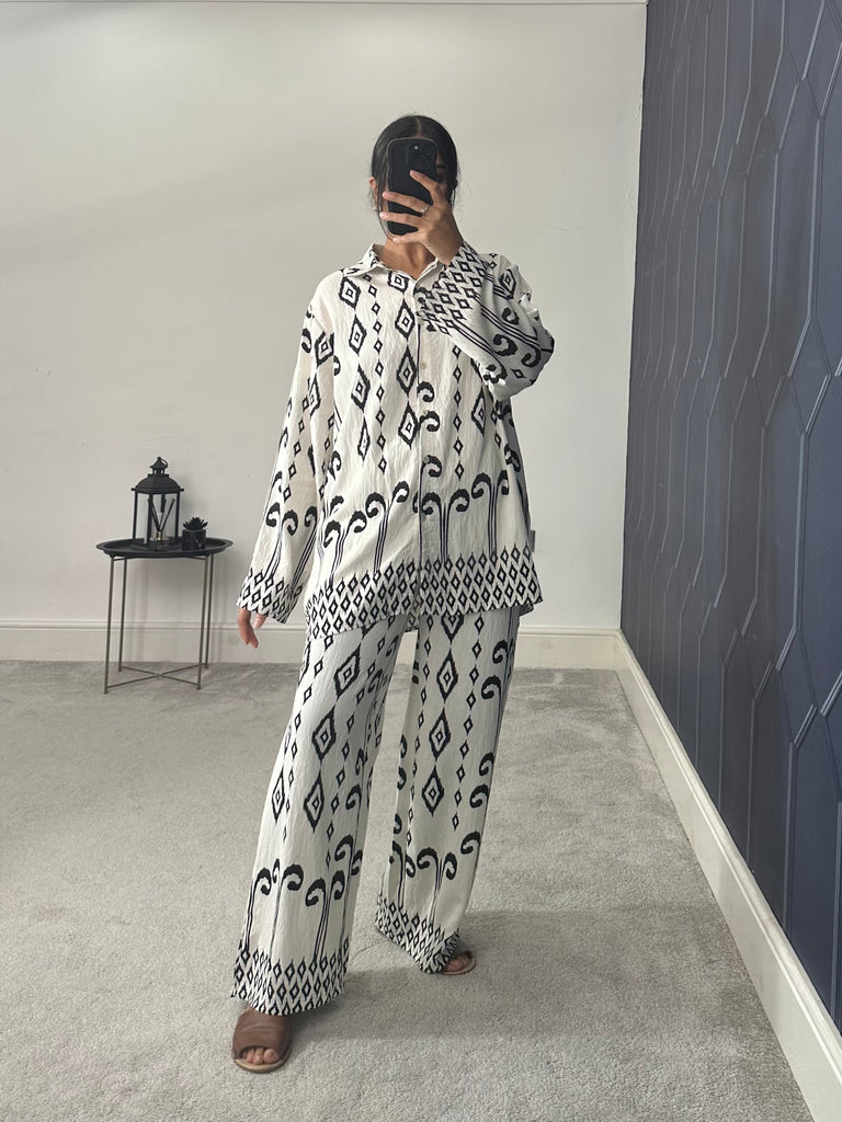 Printed 2 piece co ord set