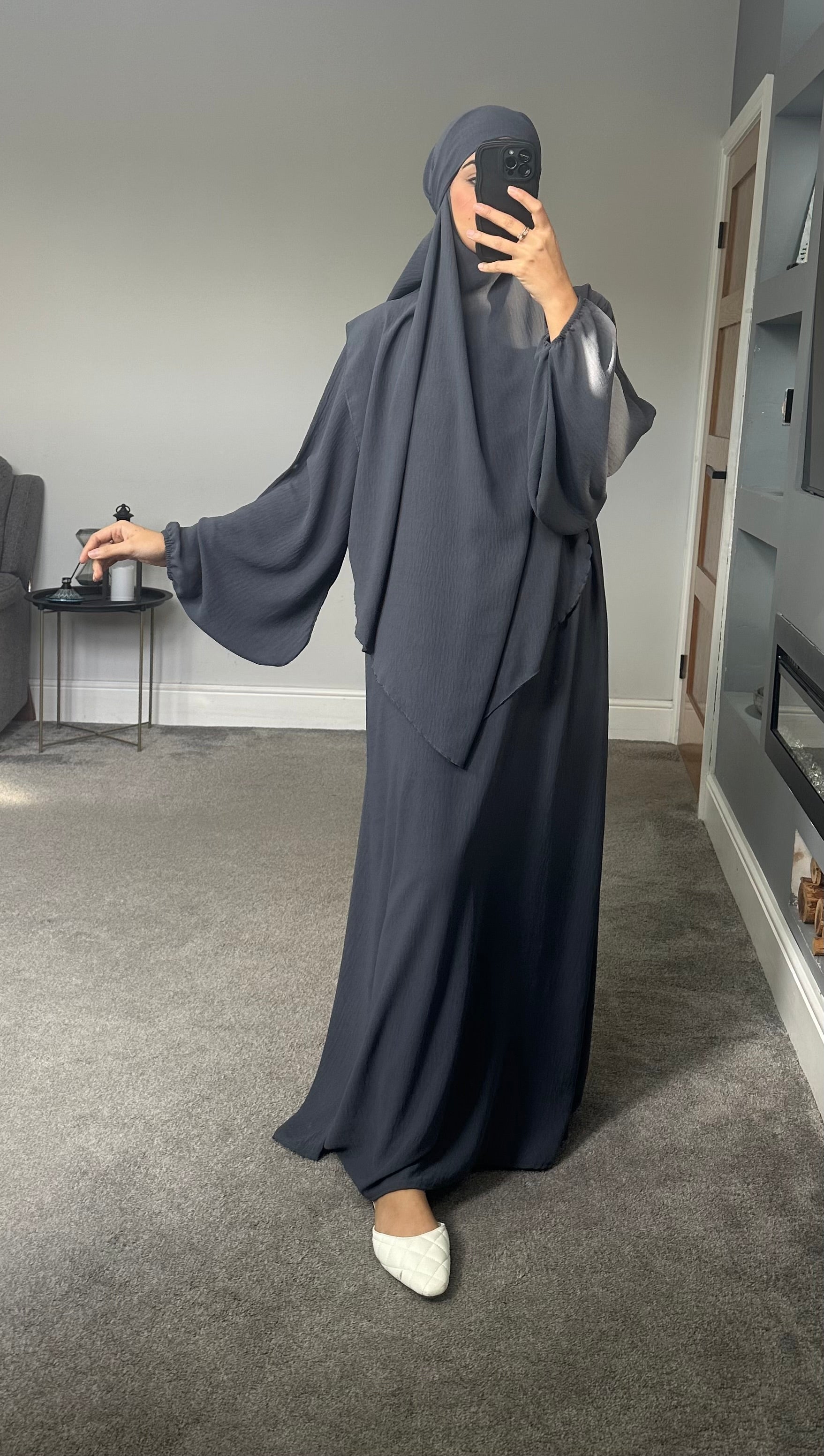 Hareem Batwing Sleeves Khimar Set
