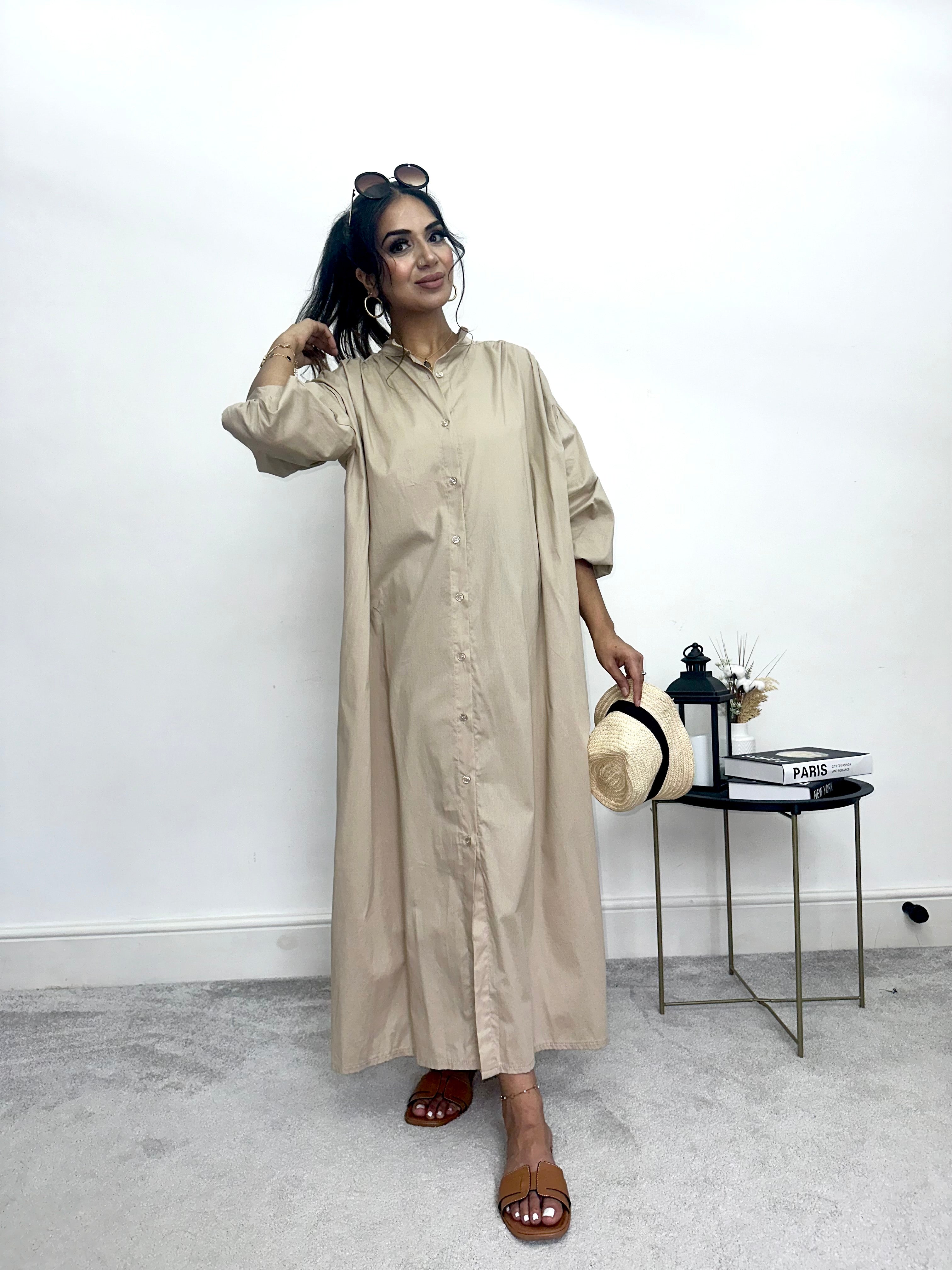 Summer Shirt Maxi Dress