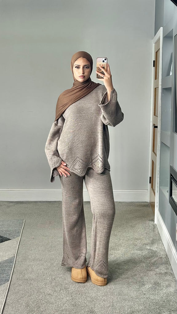 Reema crochet detail co ords set