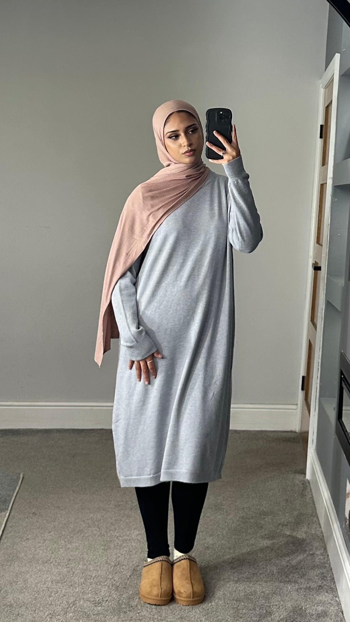 Maya Soft Knit Long sleeve dress