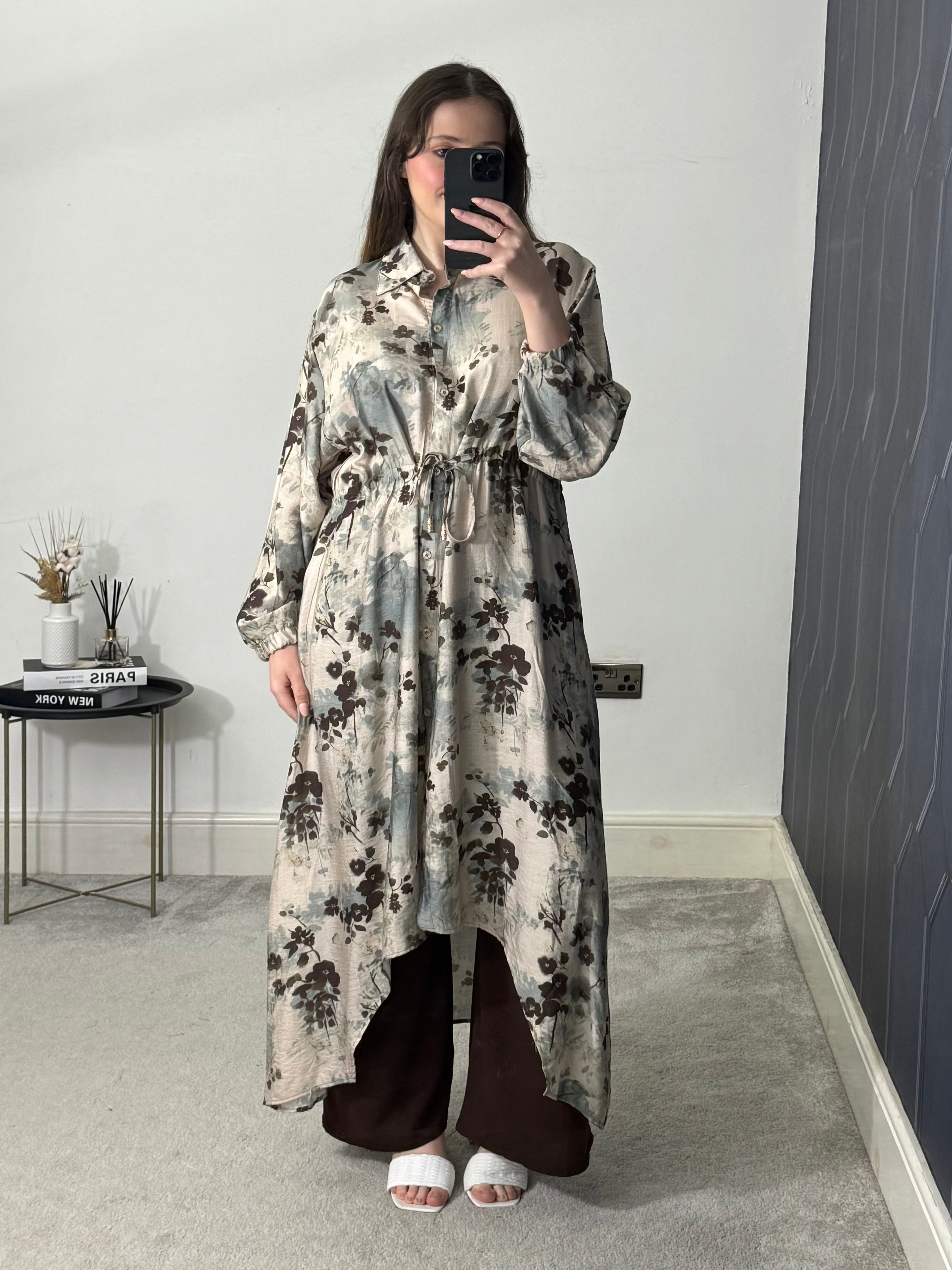 Afra Hi low printed 2 pcs set