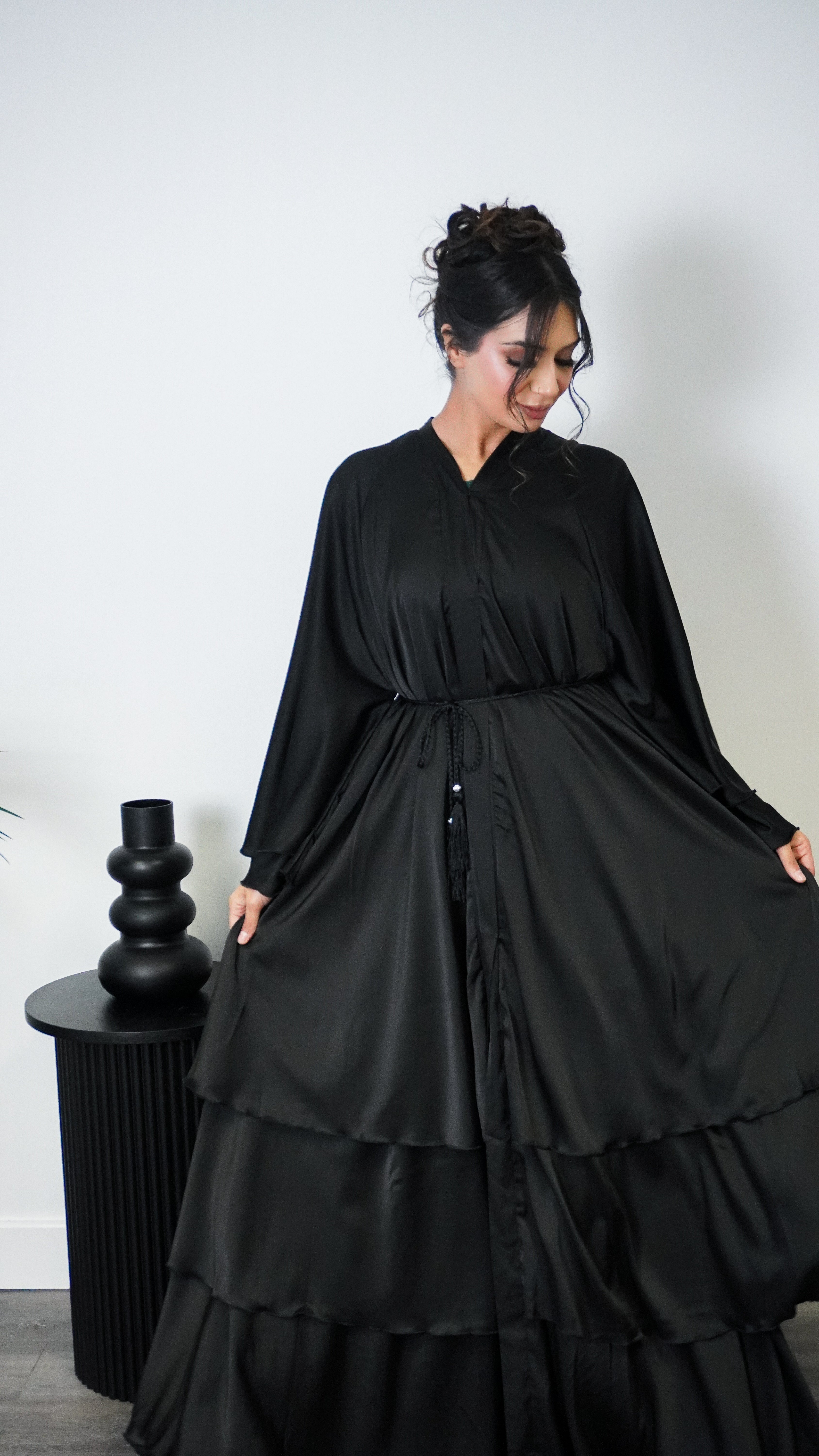 Layered Abaya (Black)