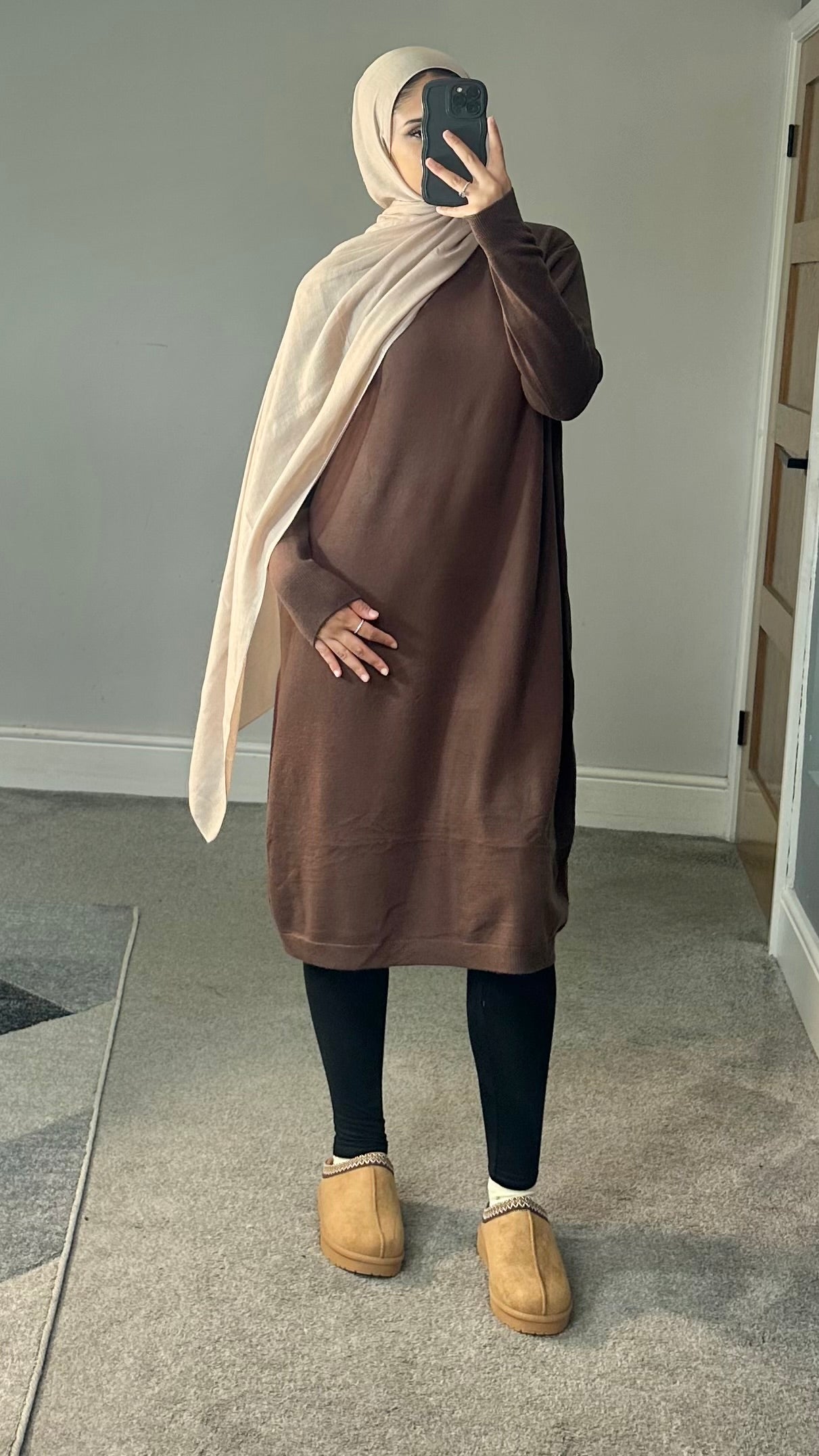 Maya Soft Knit Long sleeve dress