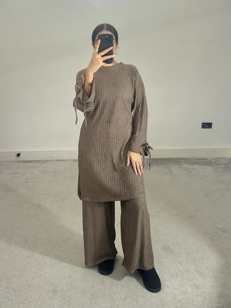 Zara crinkle print 2 piece co ord set