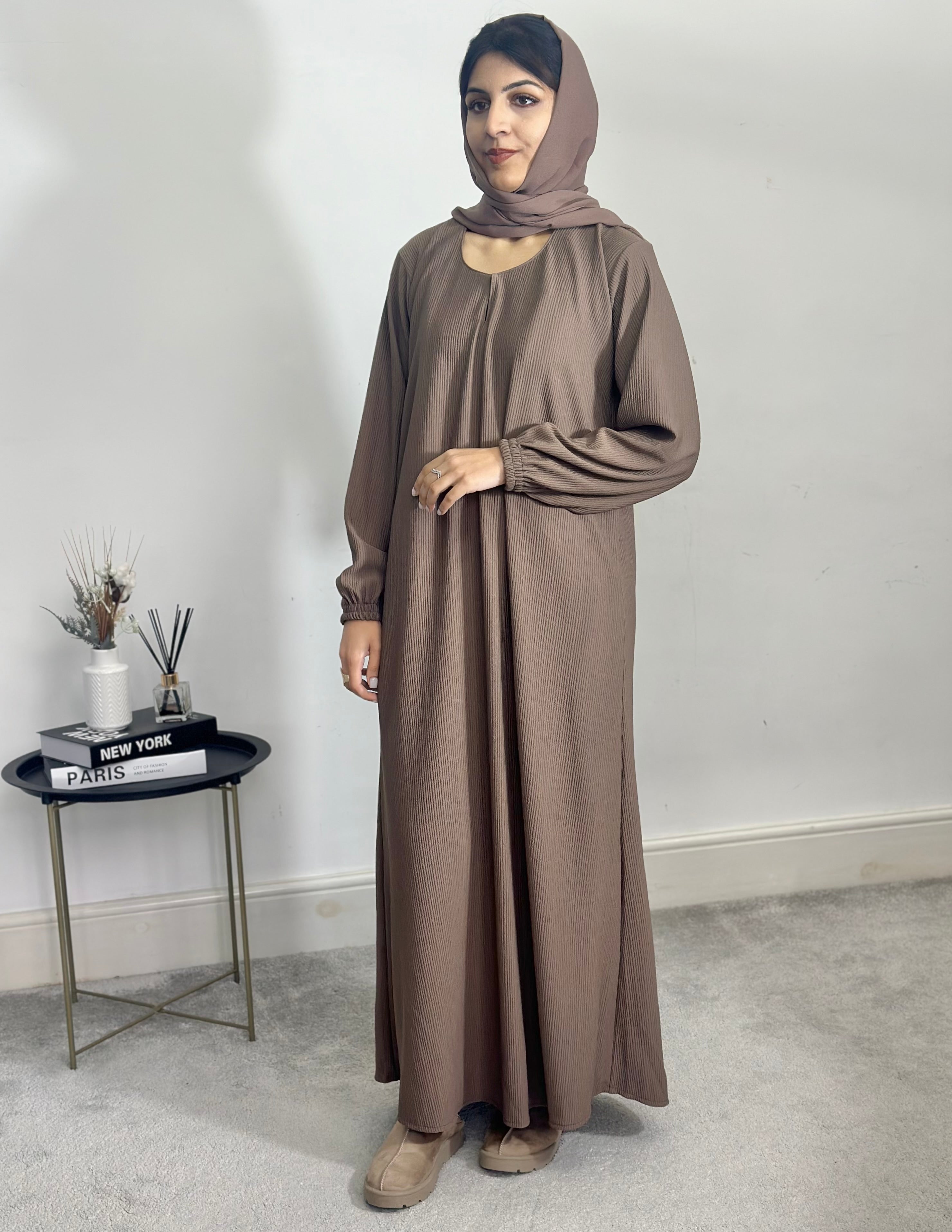 Husna Abaya (Taupe Brown)