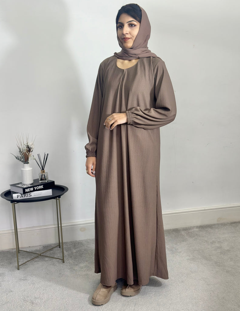 Husna Abaya (Taupe Brown)