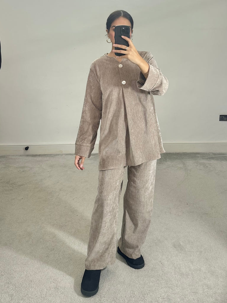 Velvet 2 piece co ord set