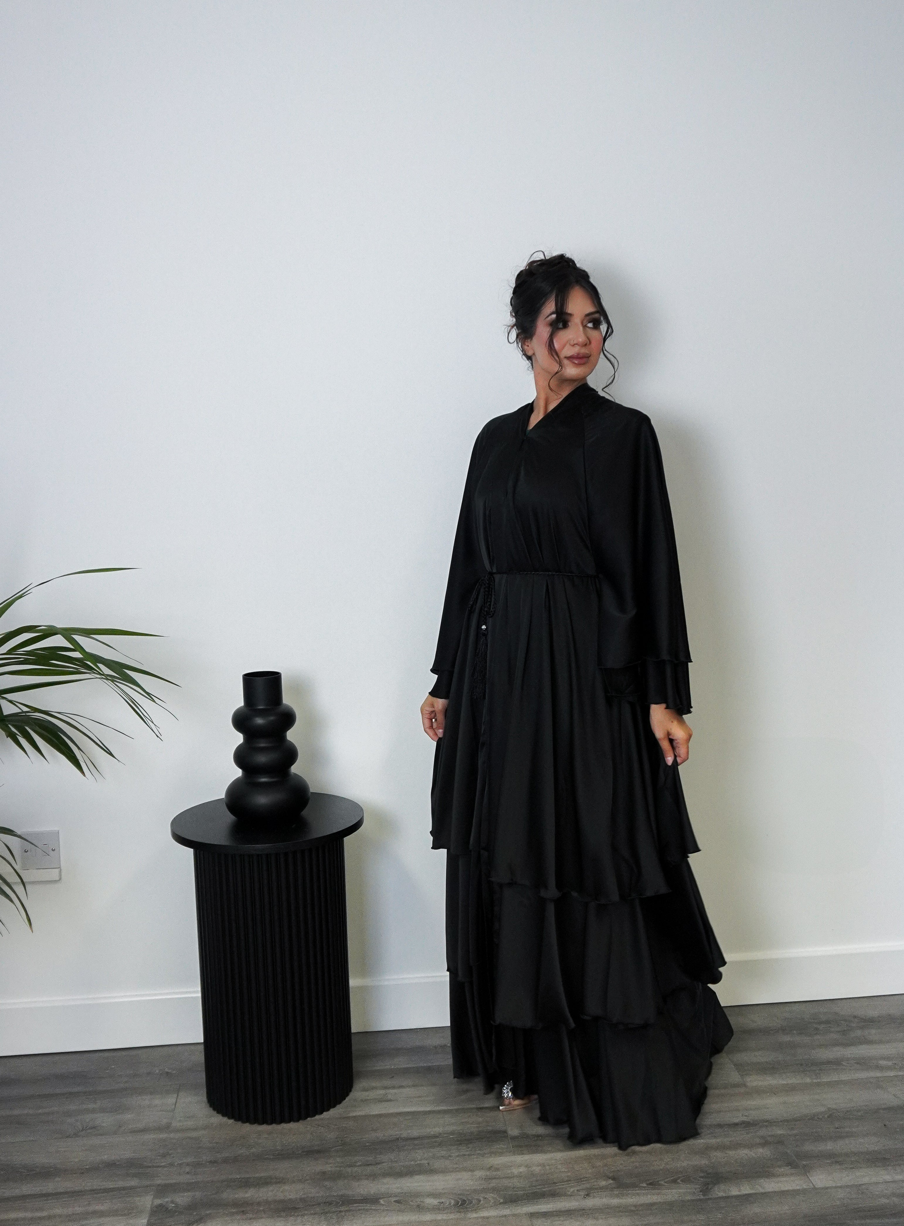 Layered Abaya (Black)