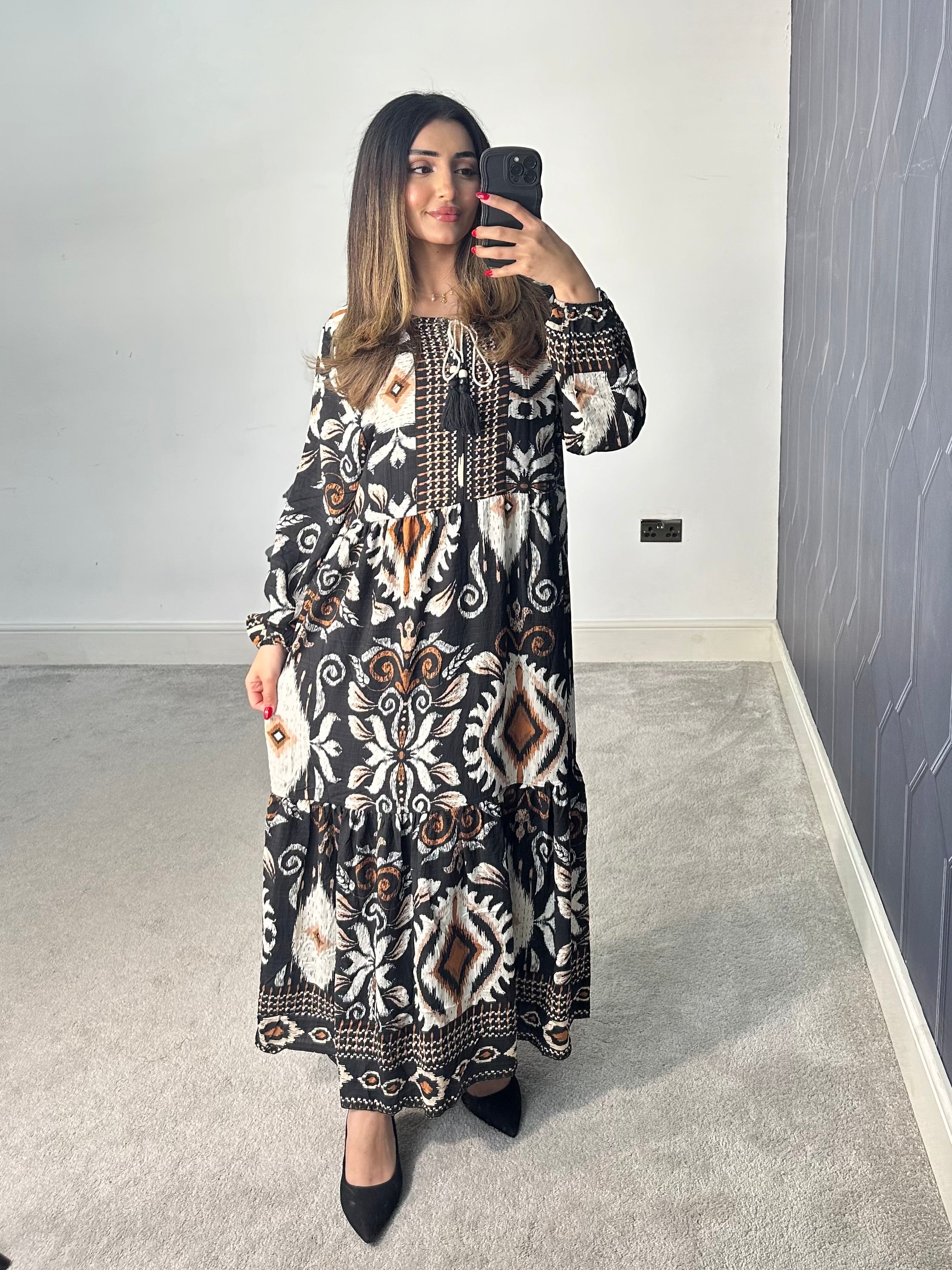 Farah Summer Long Dress (Plus Size)