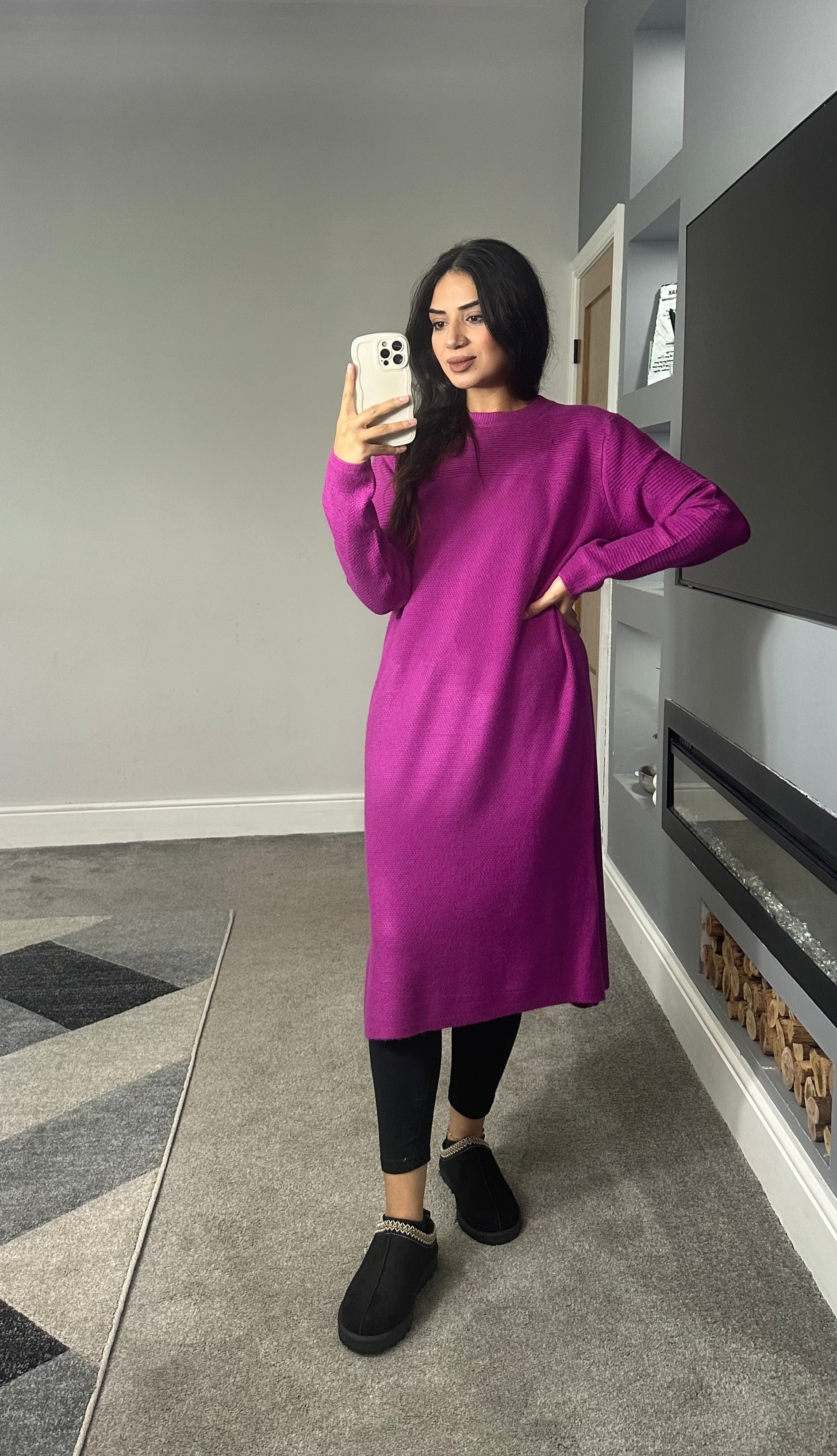 Leena Soft knitted jumper dress