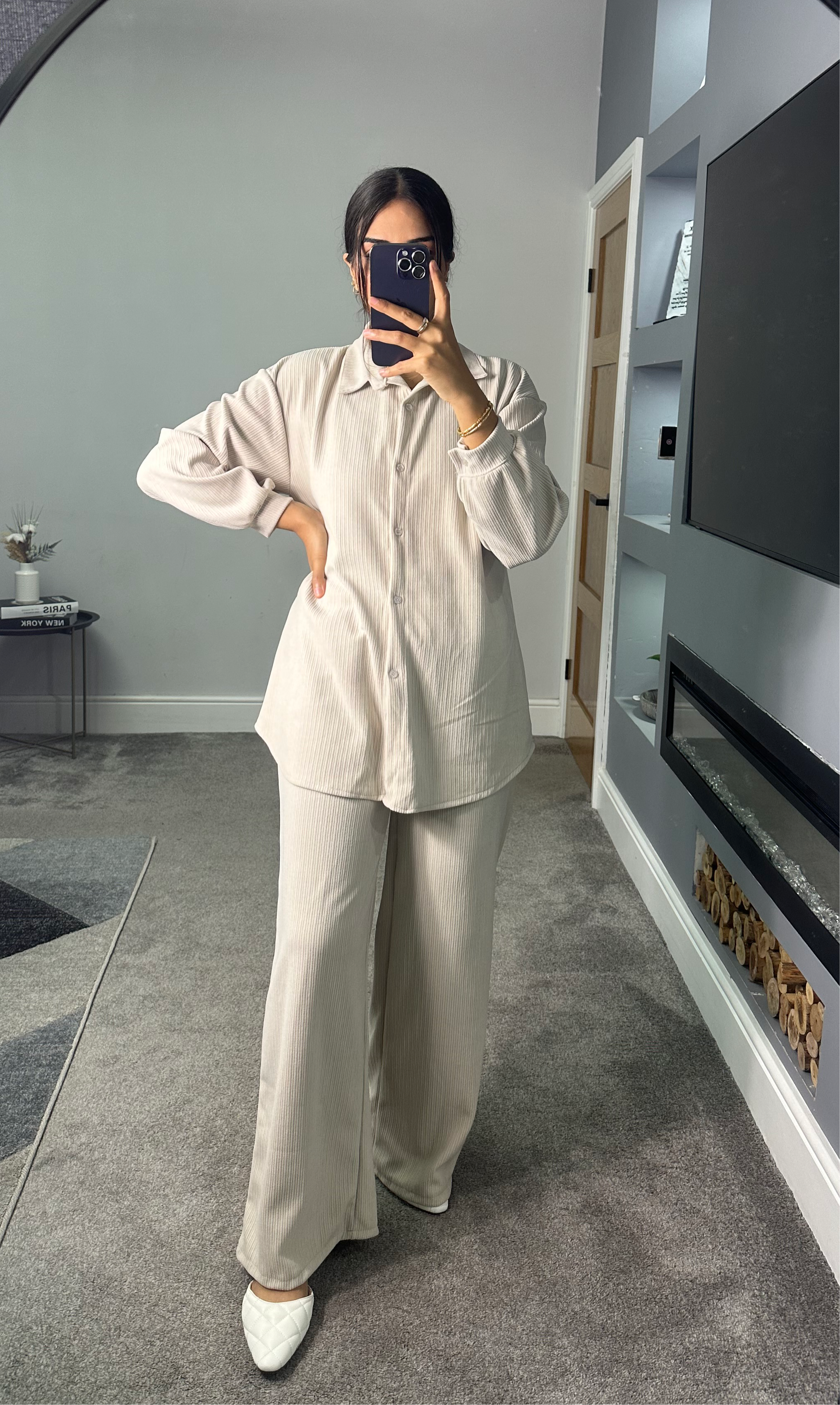 Erum shirt corduroy co-ord