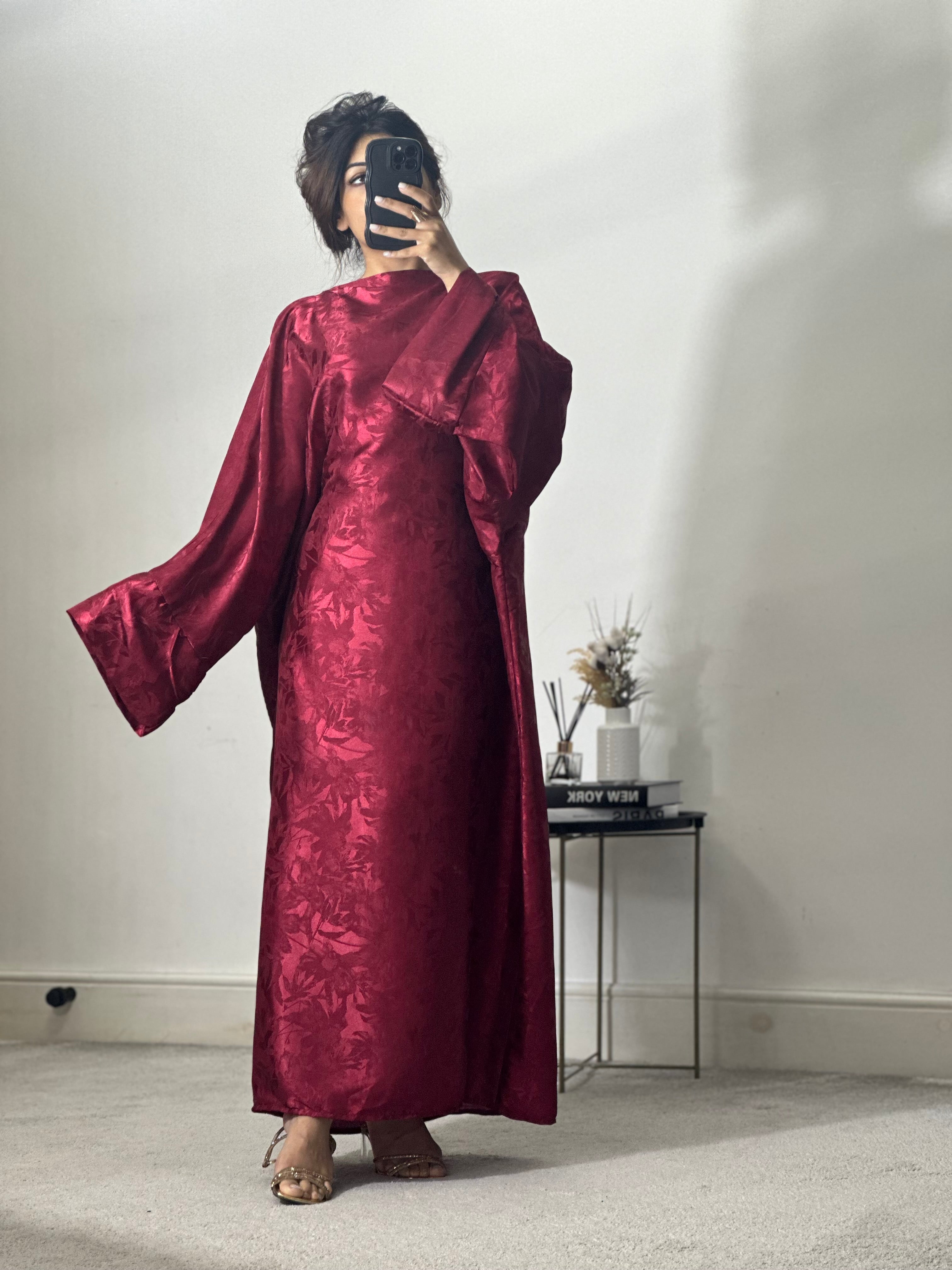 Bloom Satin Maxi Dress