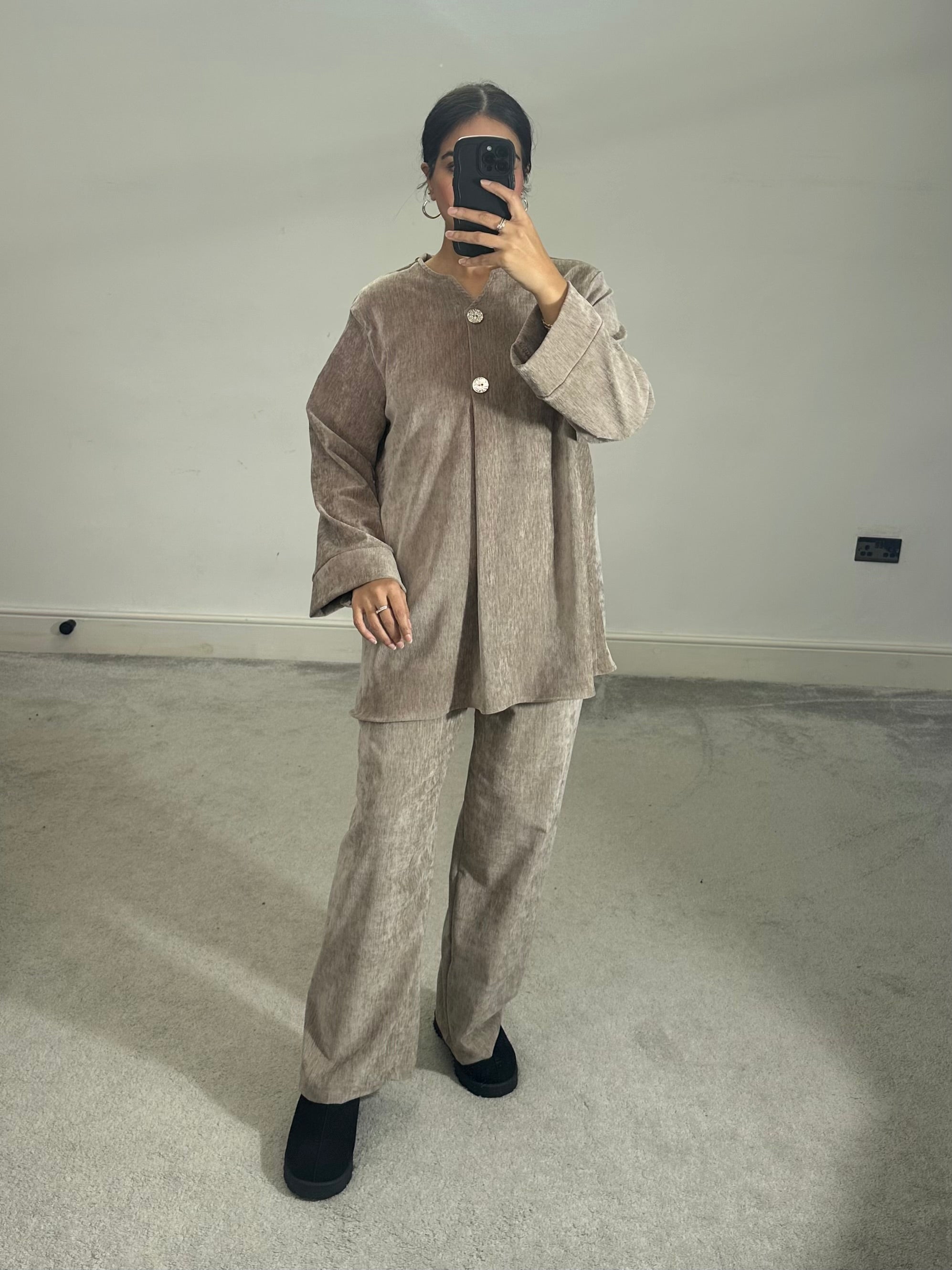 Velvet 2 piece co ord set