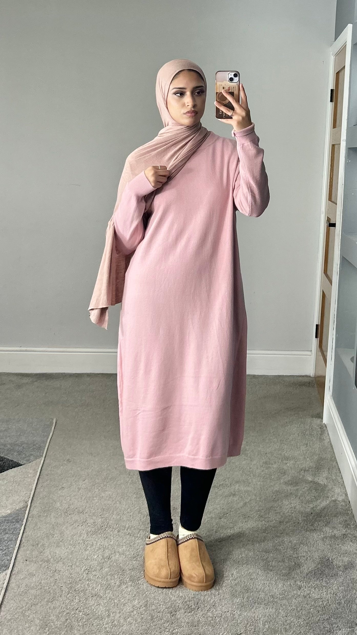 Maya Soft Knit Long sleeve dress