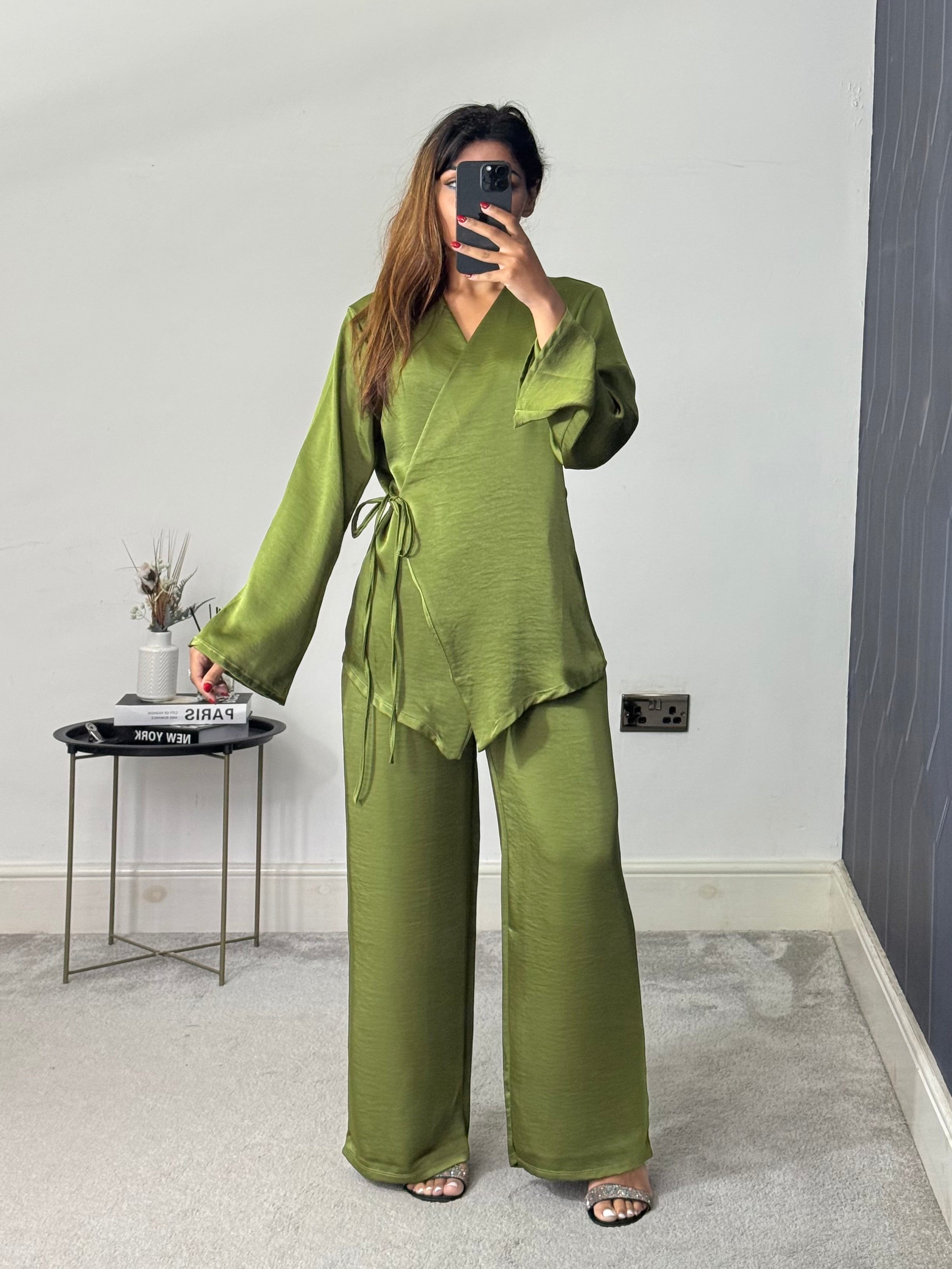 Husna Wrap style Co ord set