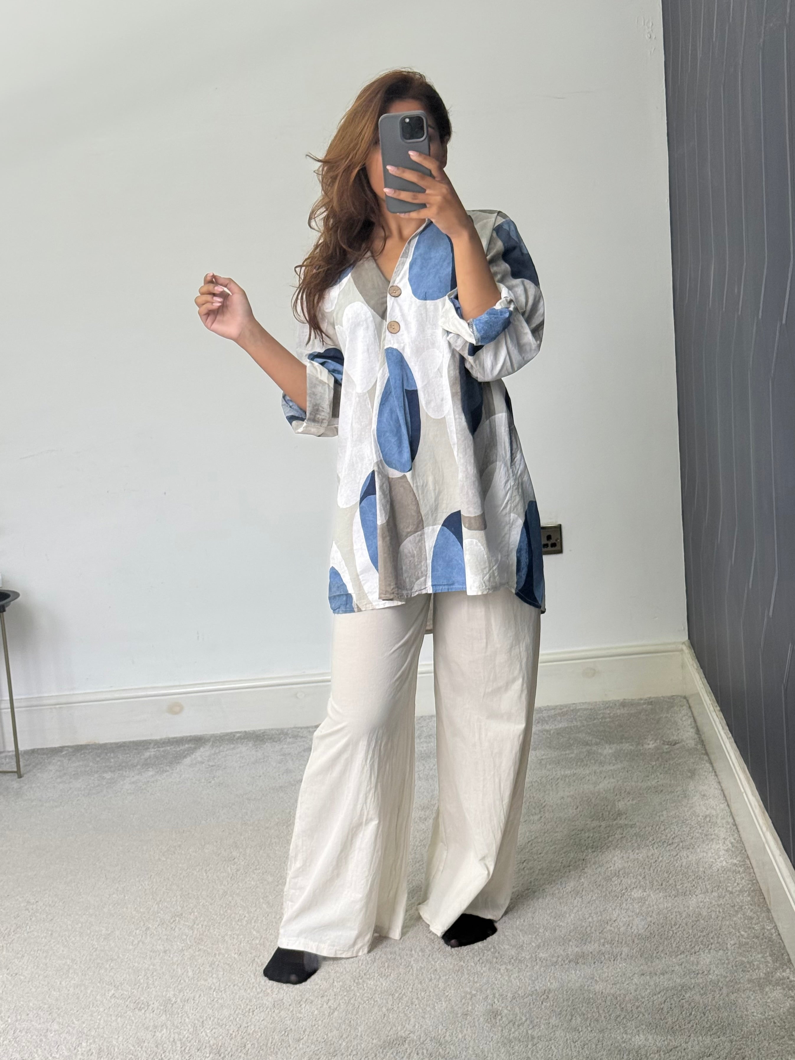 Meera Abstract Breeze Print 2 piece Co ord set