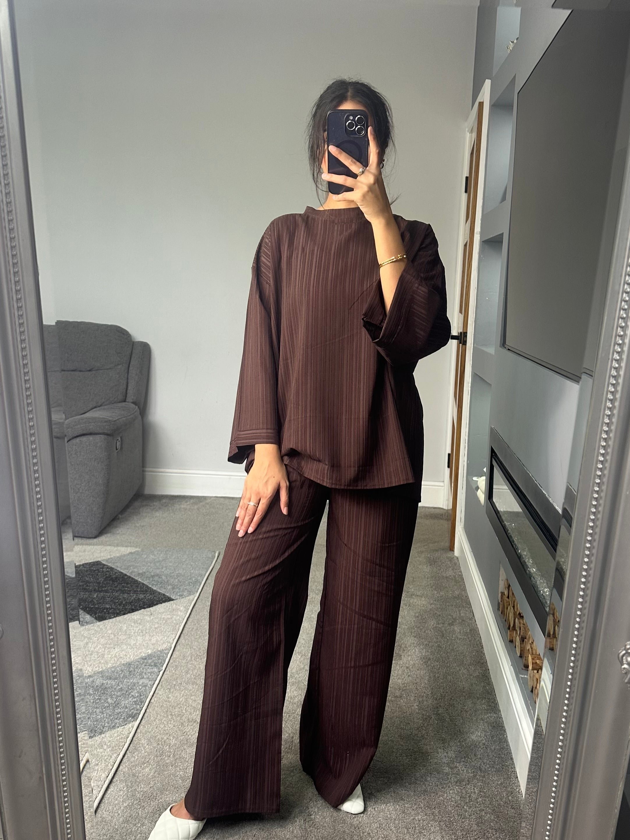 Sadiyah Textured Two Piece Set