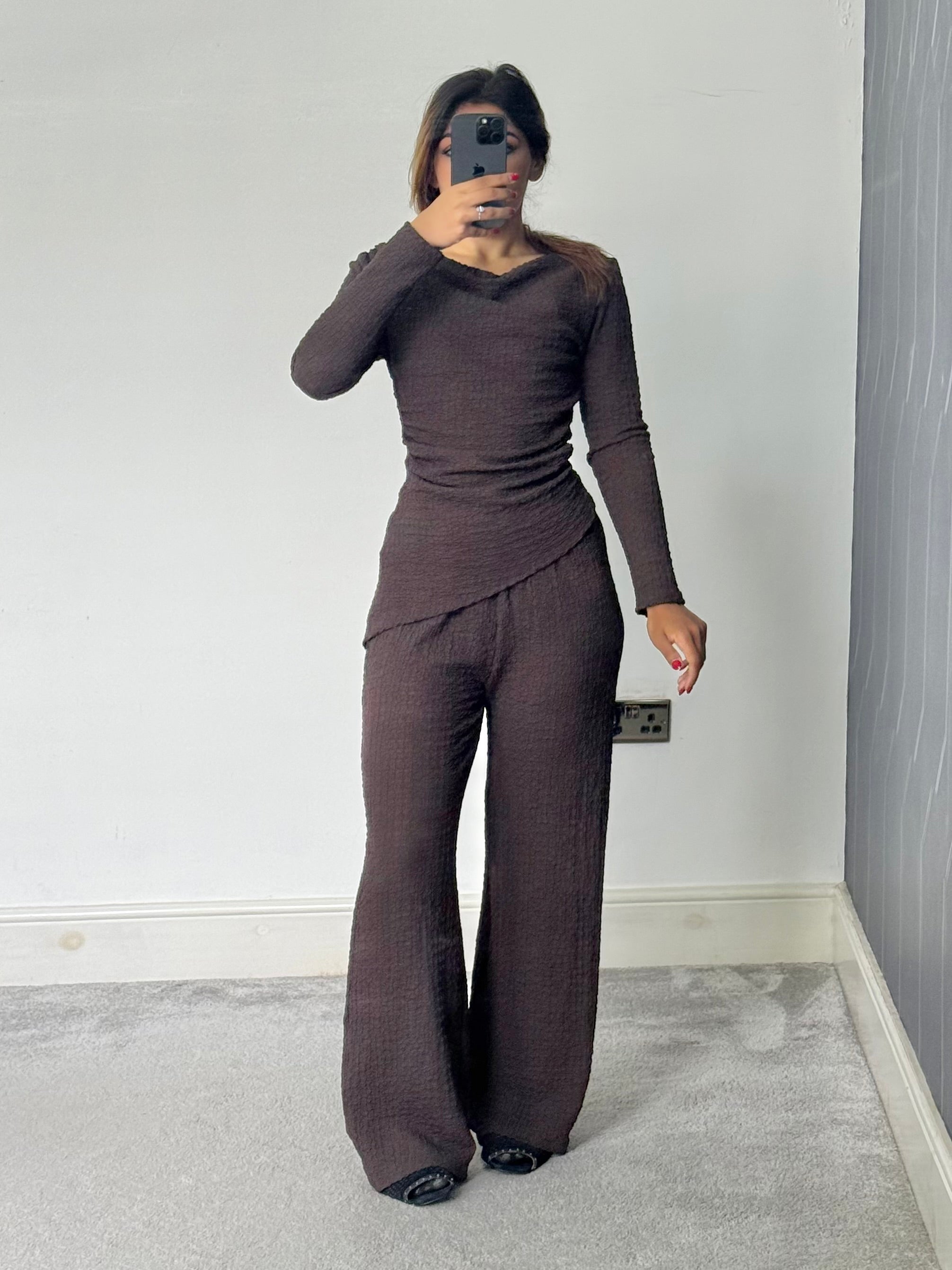 Texture Drape 2 piece Co ord set