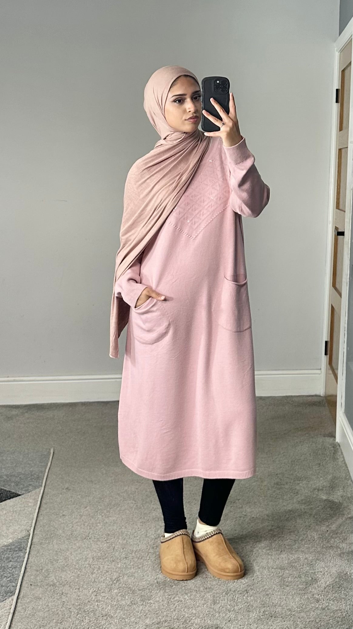 Leema soft knit pocket dress