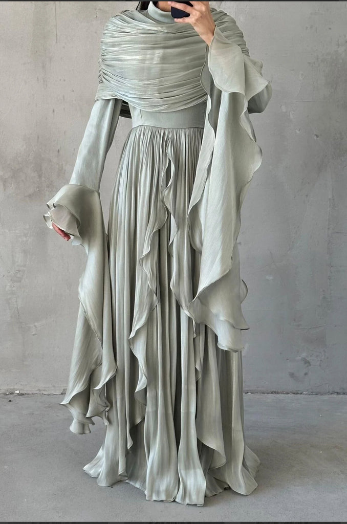 Liyana Modest Dress (sage)