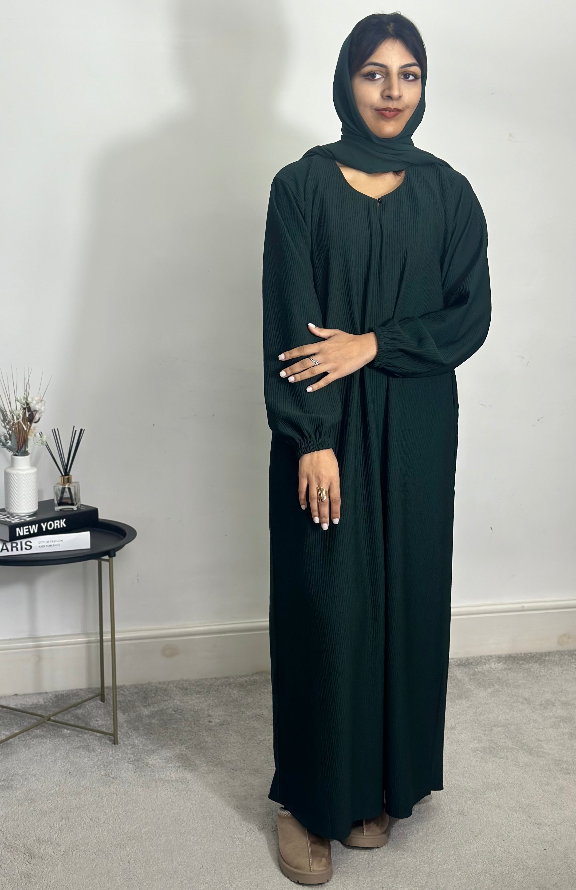 Husna Abaya (Emerald Green)
