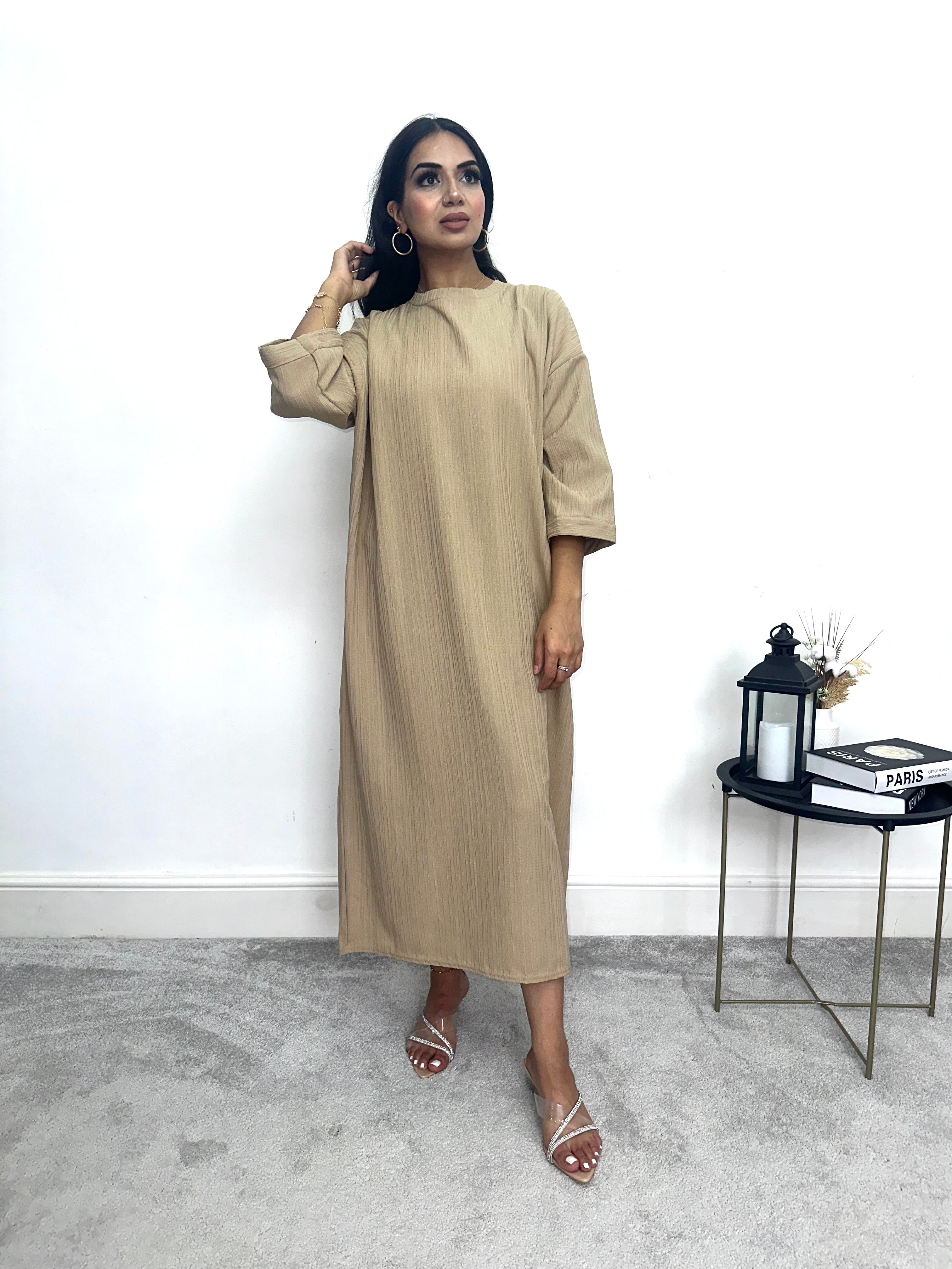 Zarah Textured Dress Length 52inch