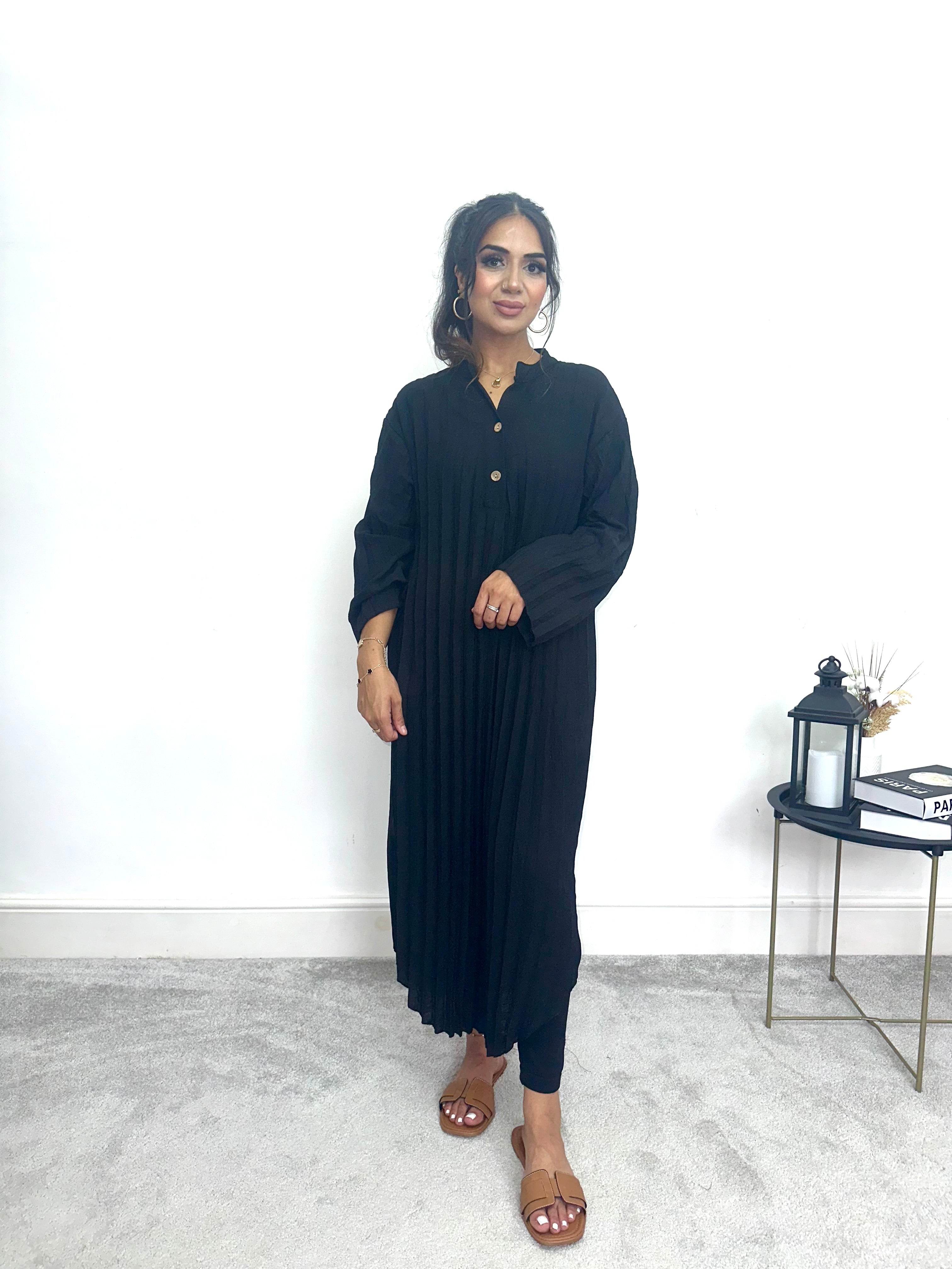 Inayah Pleated Midi Dress