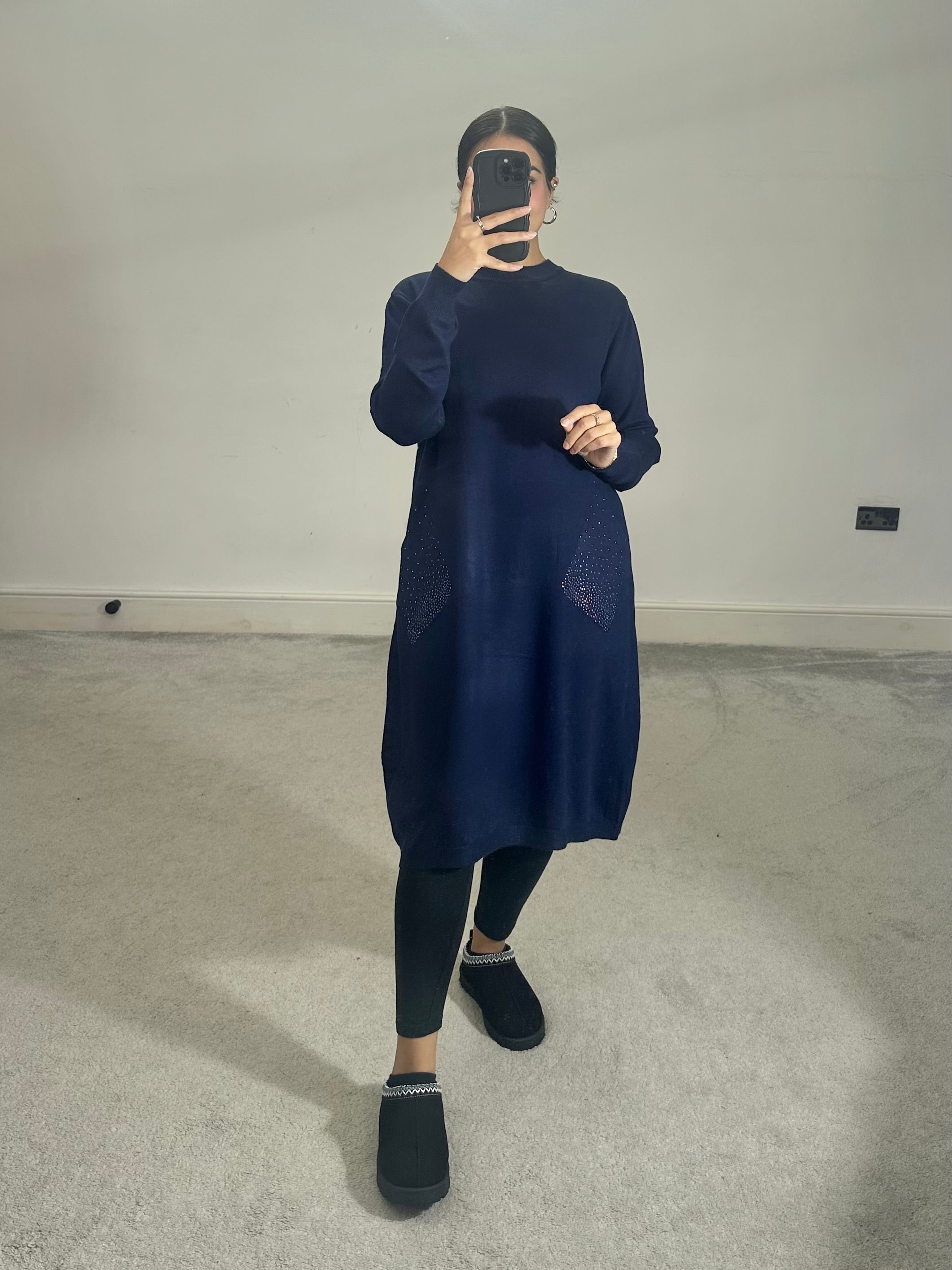 Areeba soft knit pocket dress