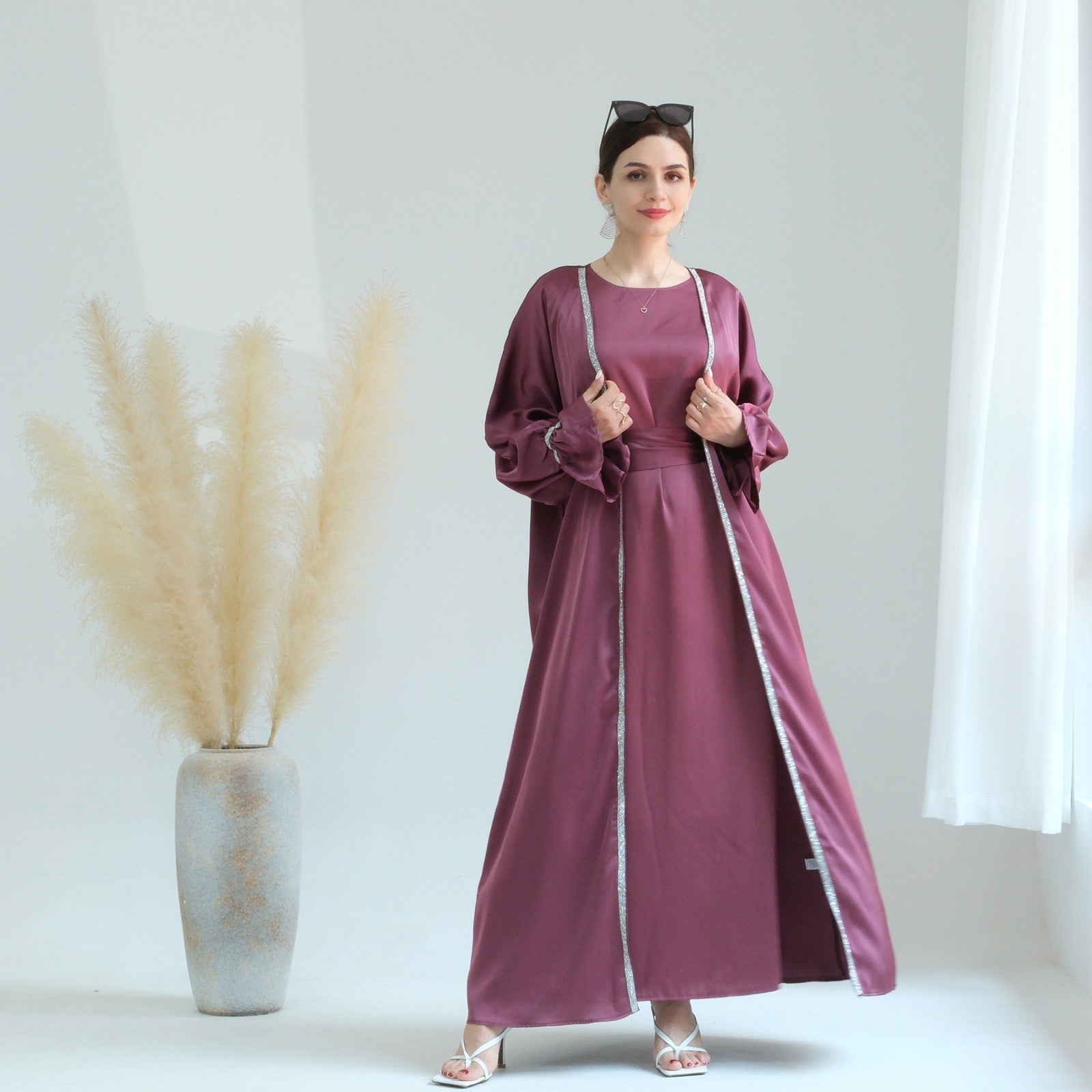 Areeba Abaya Purple