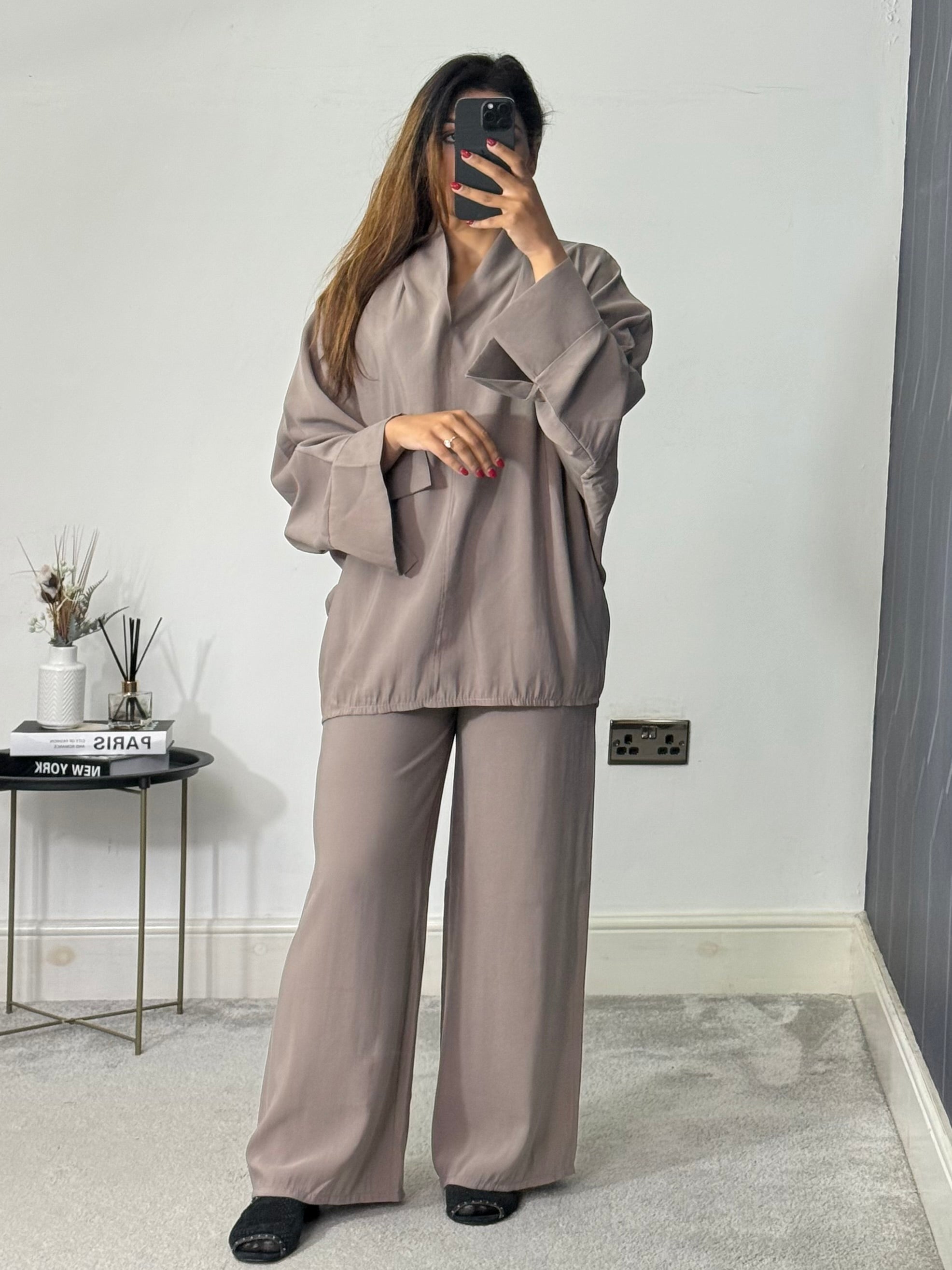 Neha soft drape batwing co ord set