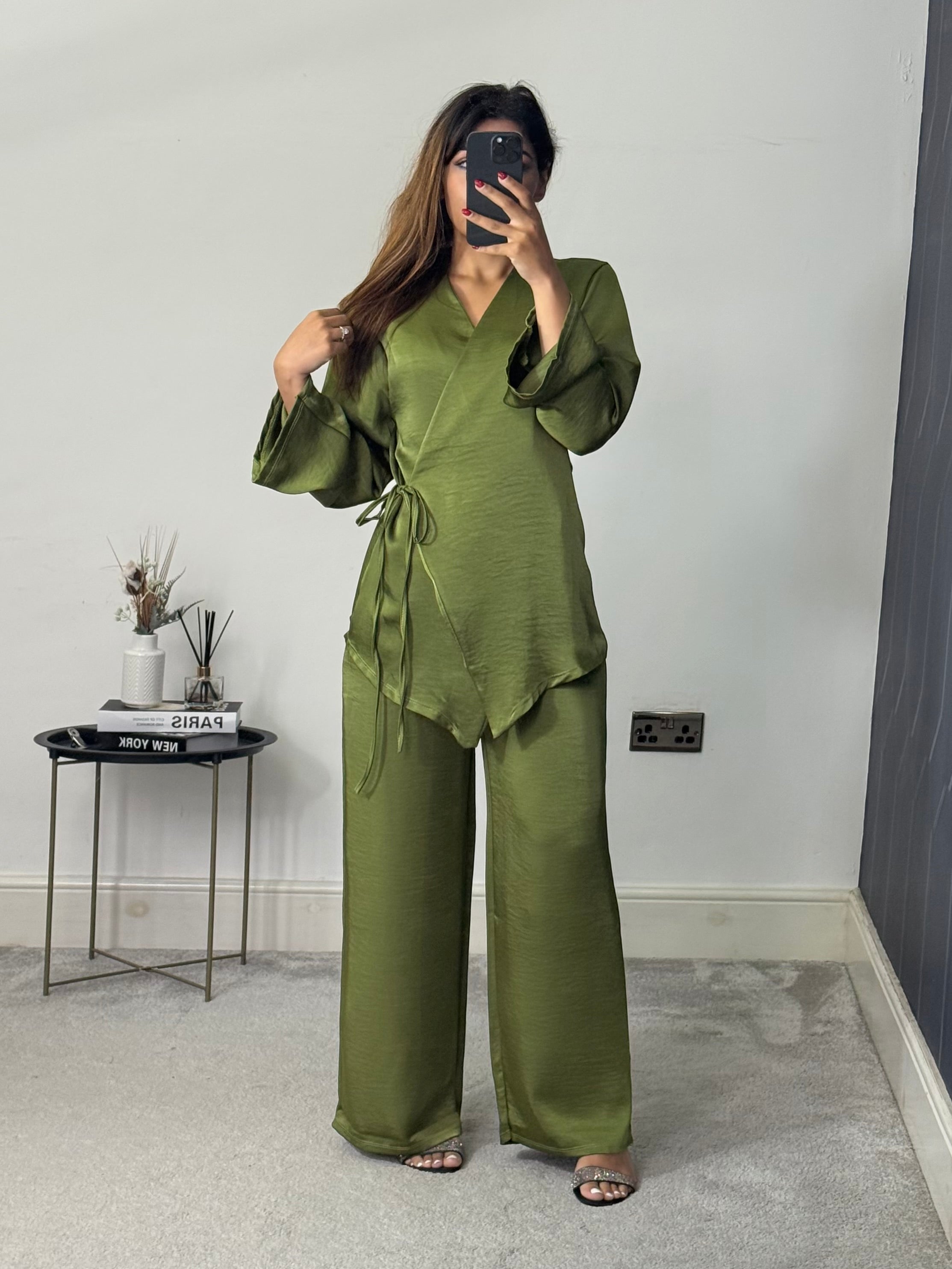 Husna Wrap style Co ord set