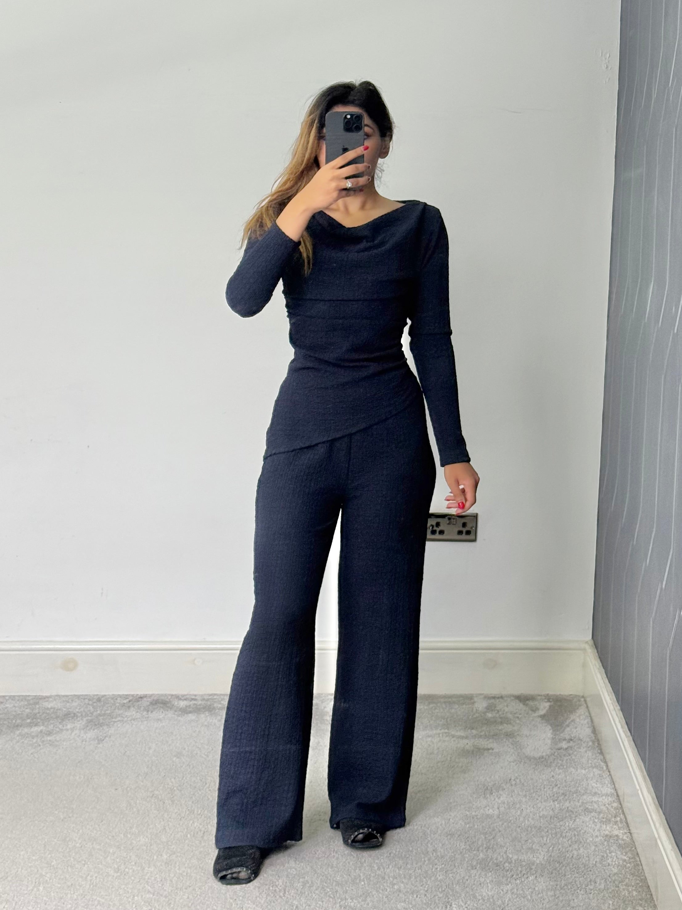 Texture Drape 2 piece Co ord set