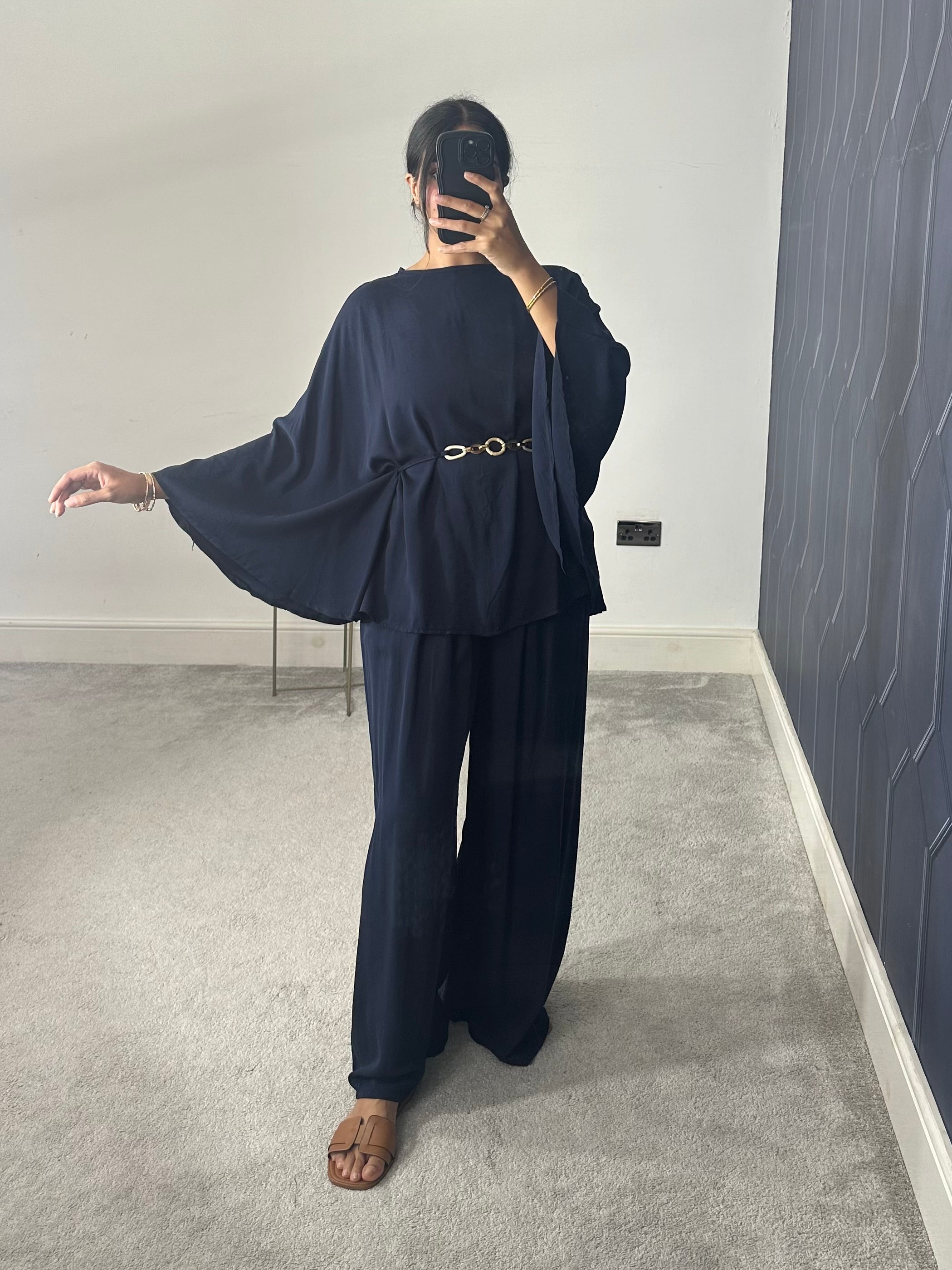 Aaira Poncho Style 2 piece co-ords