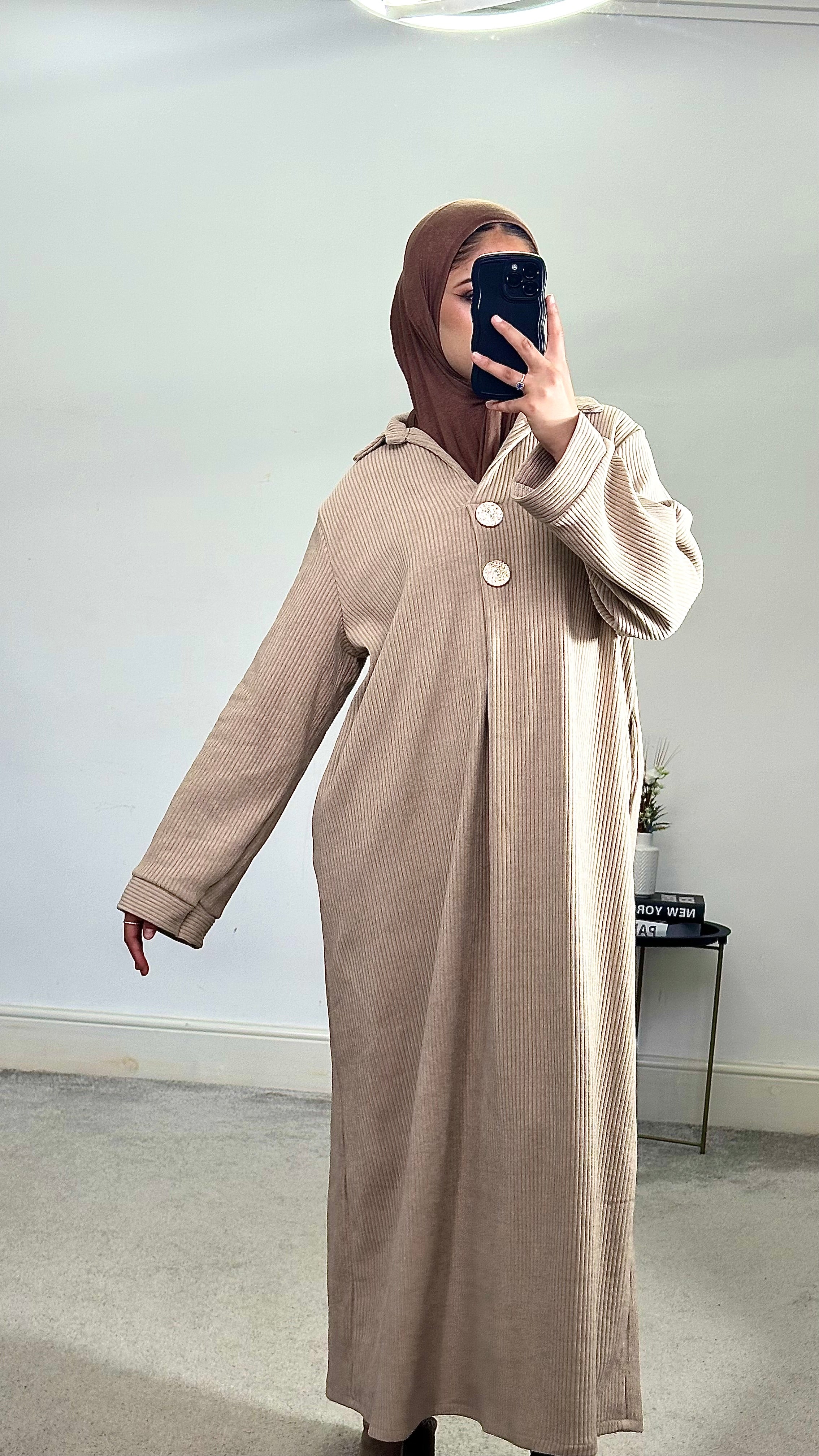 Corduroy Abaya/Long Dress