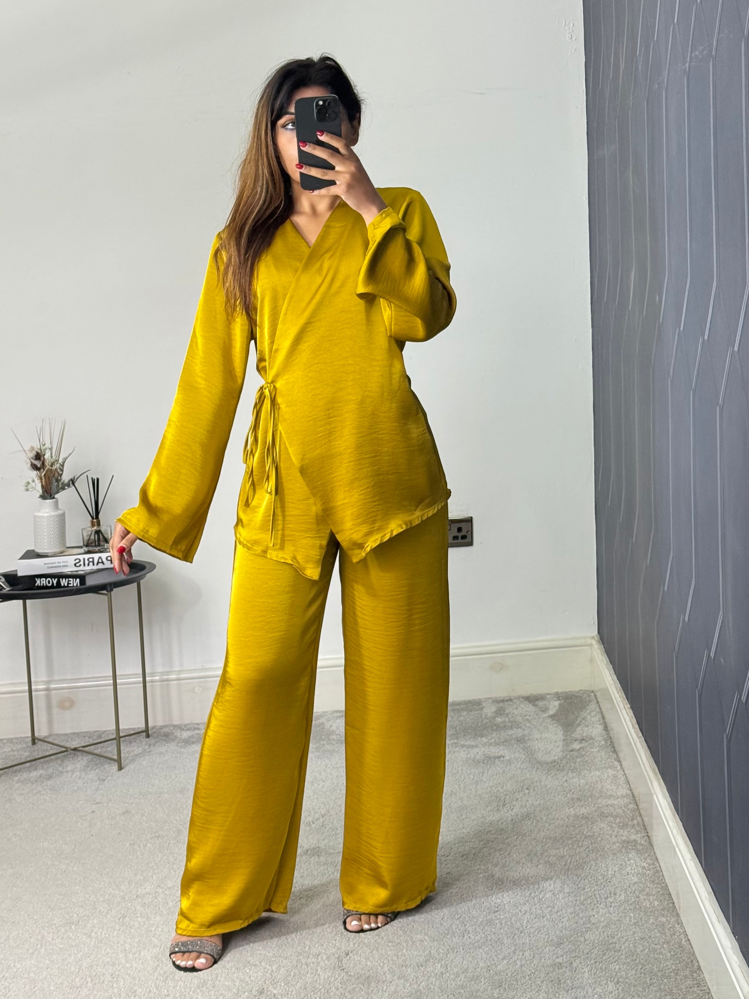 Husna Wrap style Co ord set