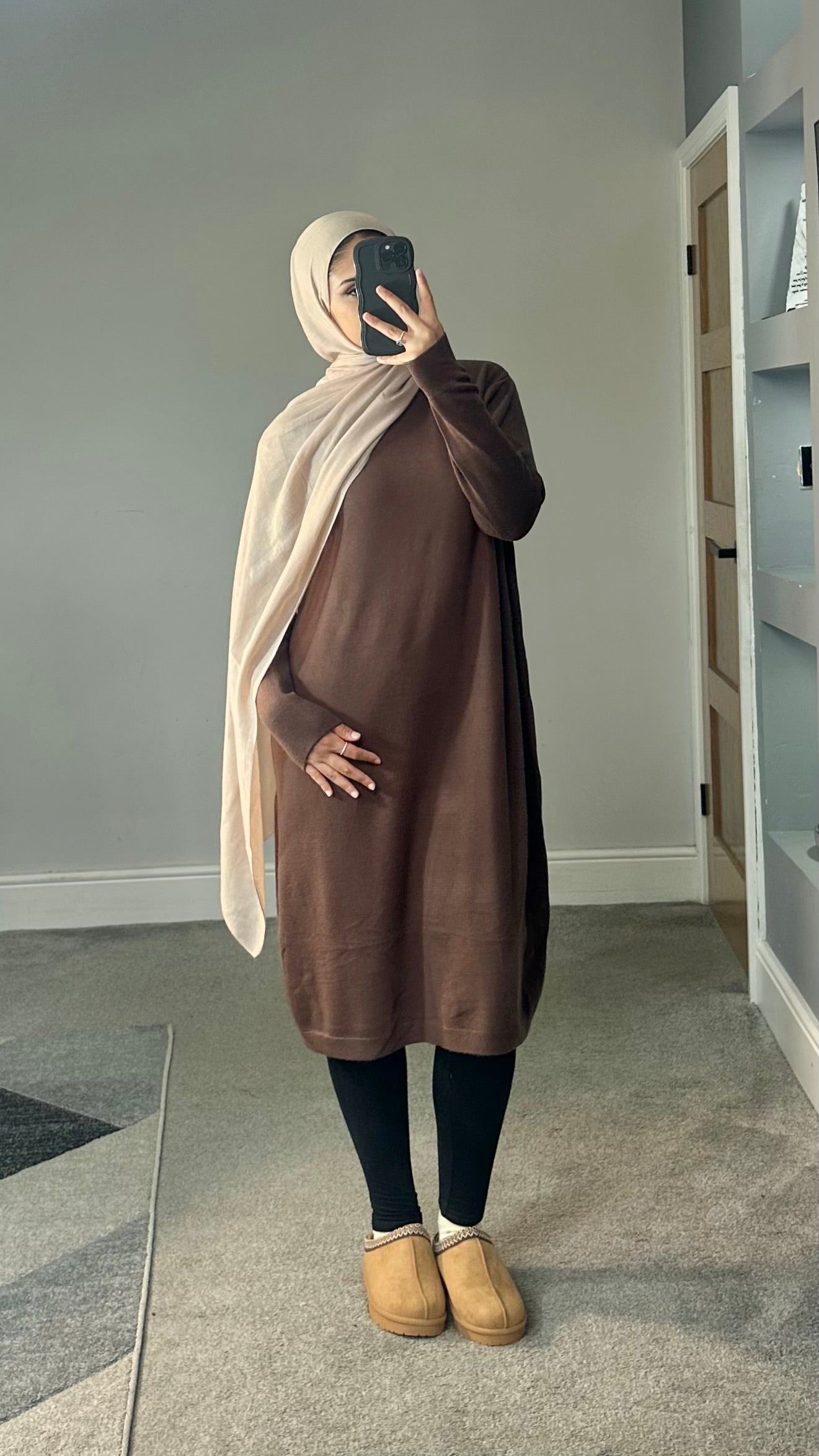 Maya Soft Knit Long sleeve dress