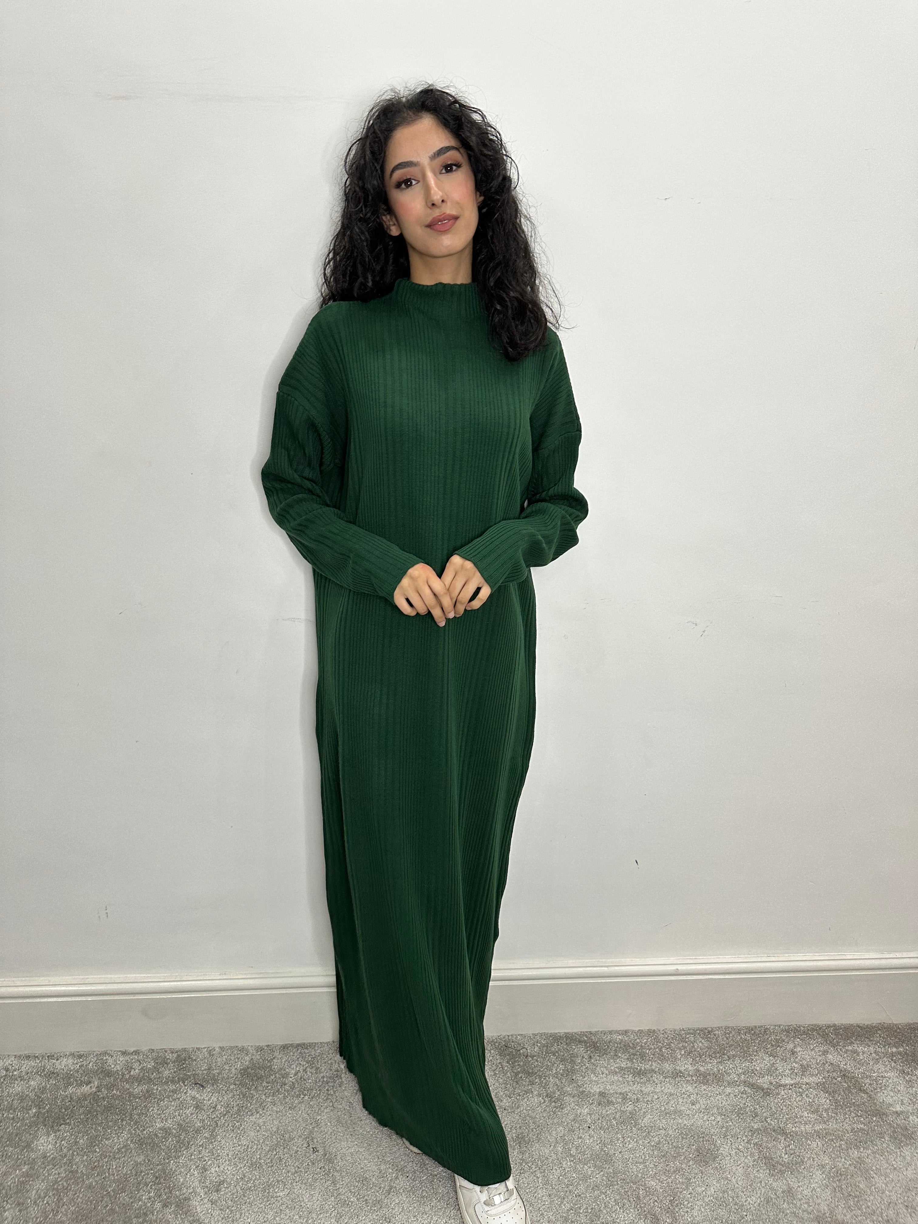 Hira Knitted Maxi Dress /Abaya